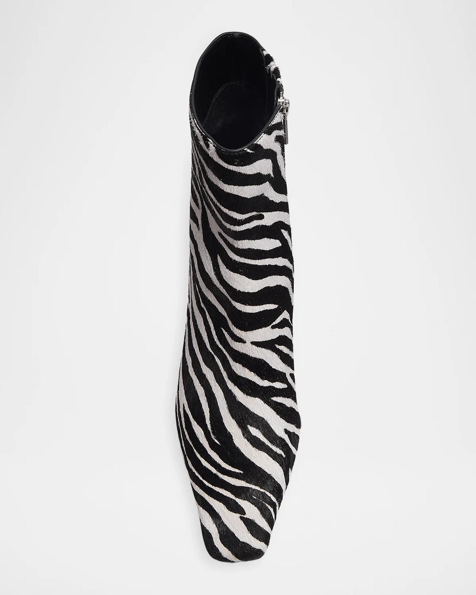 rag & bone 55mm Kai Zebra Calf Hair Ankle Boots | Neiman Marcus
