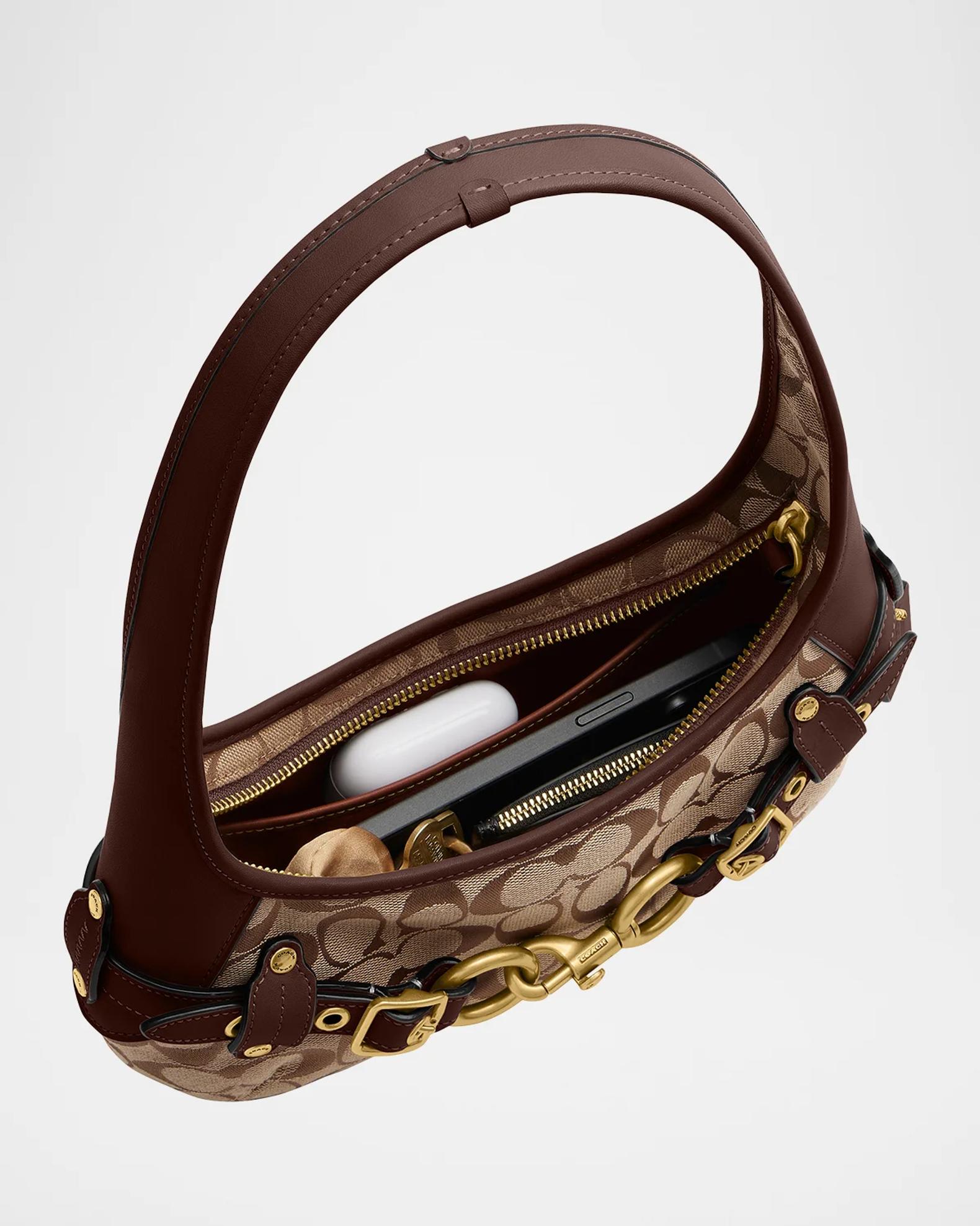 COACH Belted Ergo Jacquard Shoulder Bag | Neiman Marcus