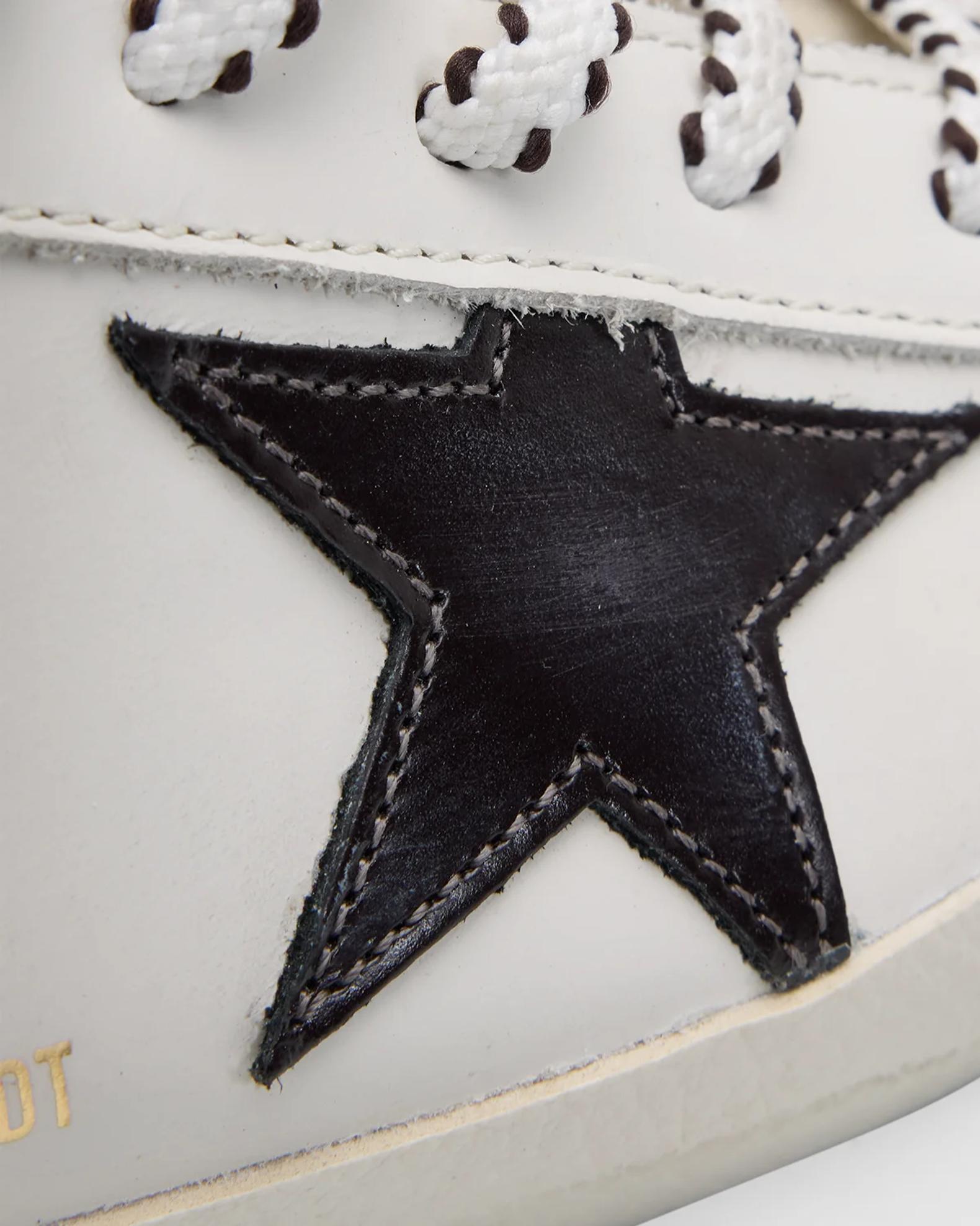 Golden Goose Super-Star Embroidered Mixed Leather Low-Top Sneakers