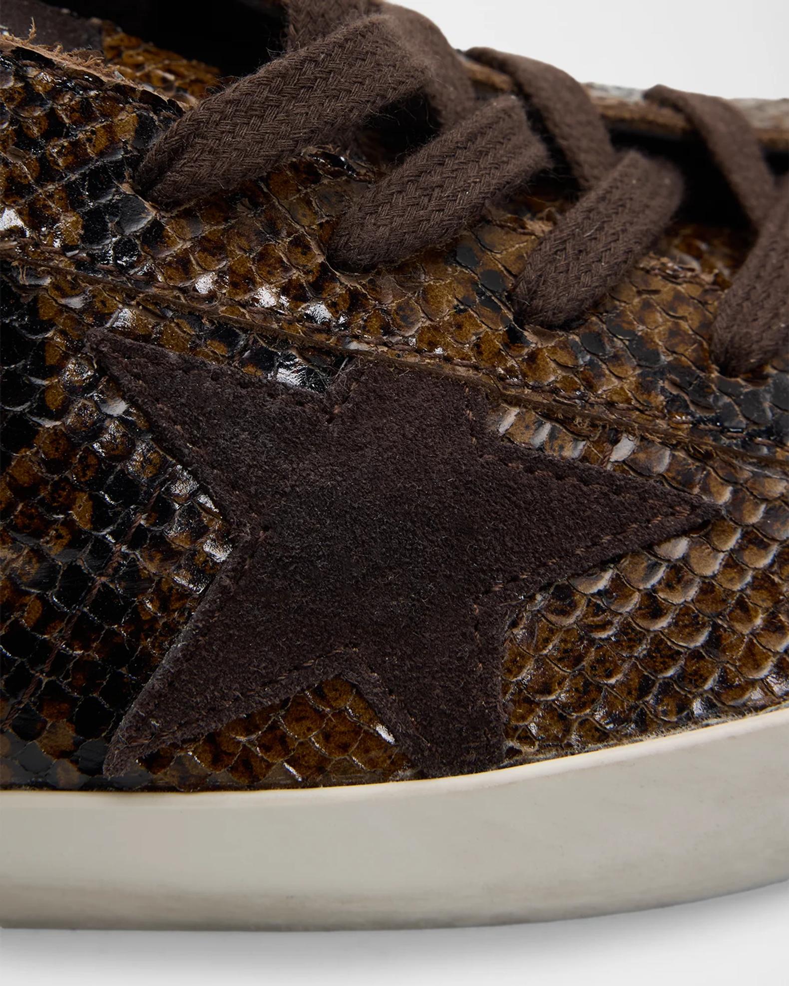 Golden Goose Super-Star Snake-Printed Leather Low-Top Sneakers | Neiman ...