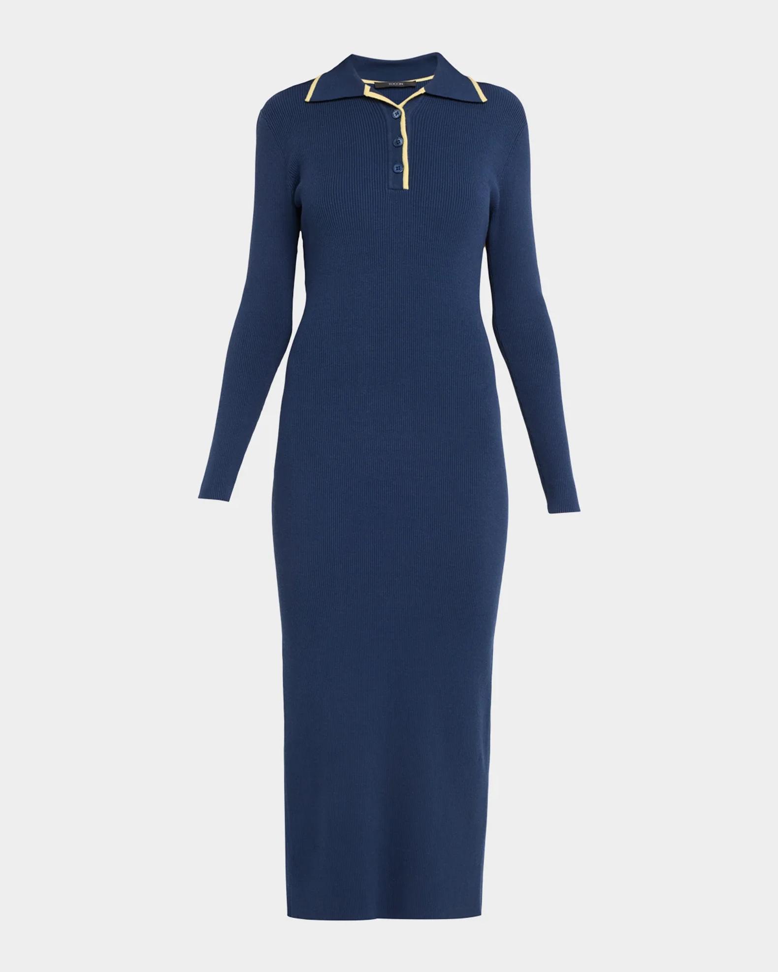 Toccin Carter Rib-Knit Self-Belt Midi Dress | Neiman Marcus