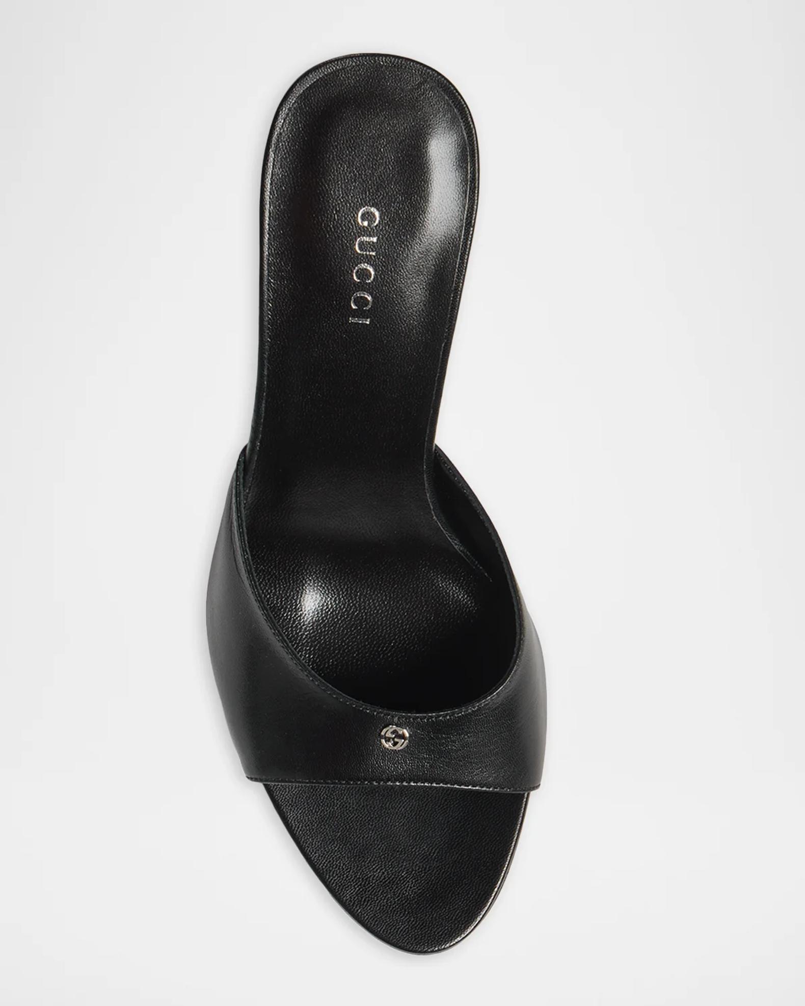 Gucci Brooks 80MM Leather Sandals | Neiman Marcus