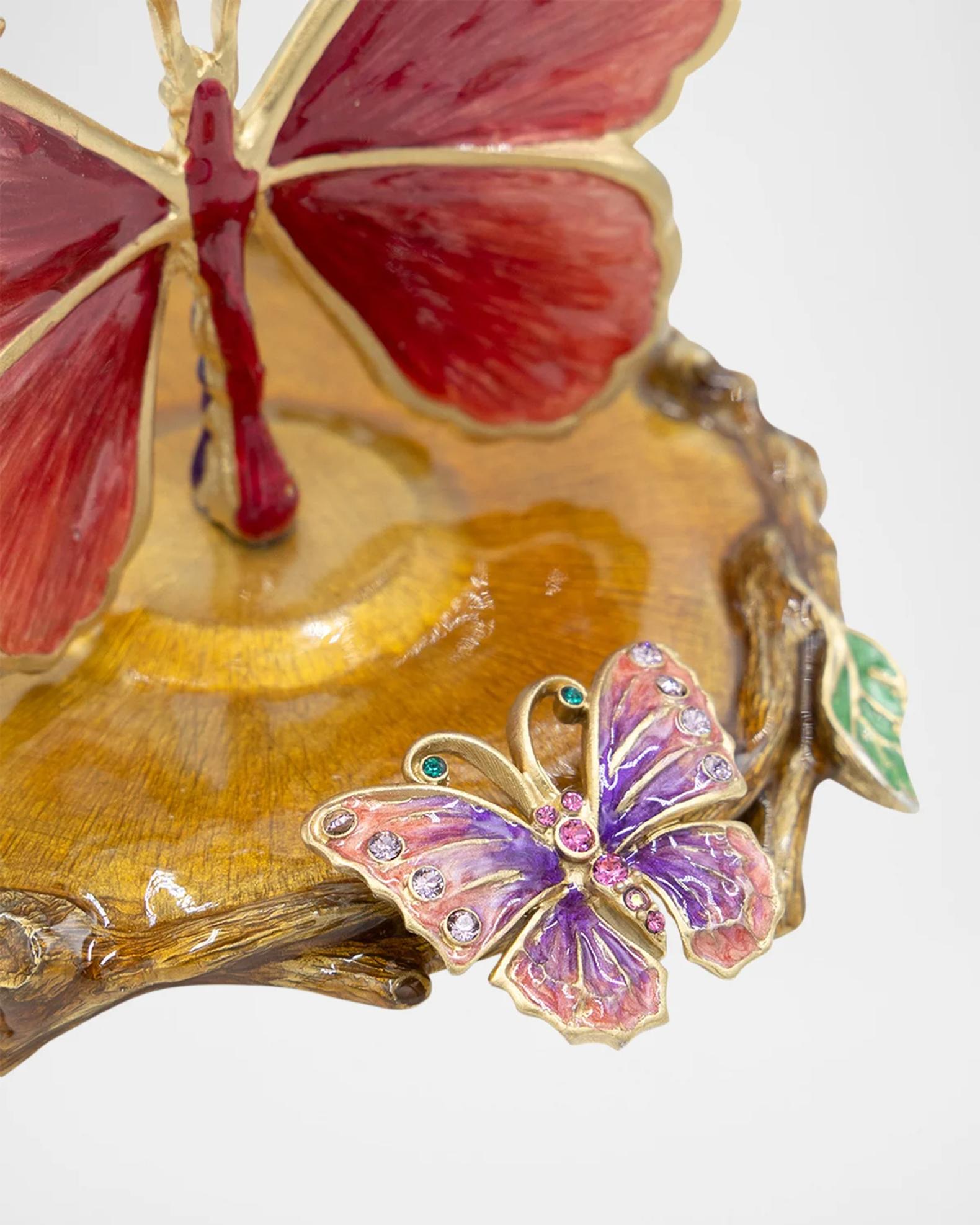 Jay Strongwater Mariposa Flutter Of Butterflies Sculpture | Neiman Marcus
