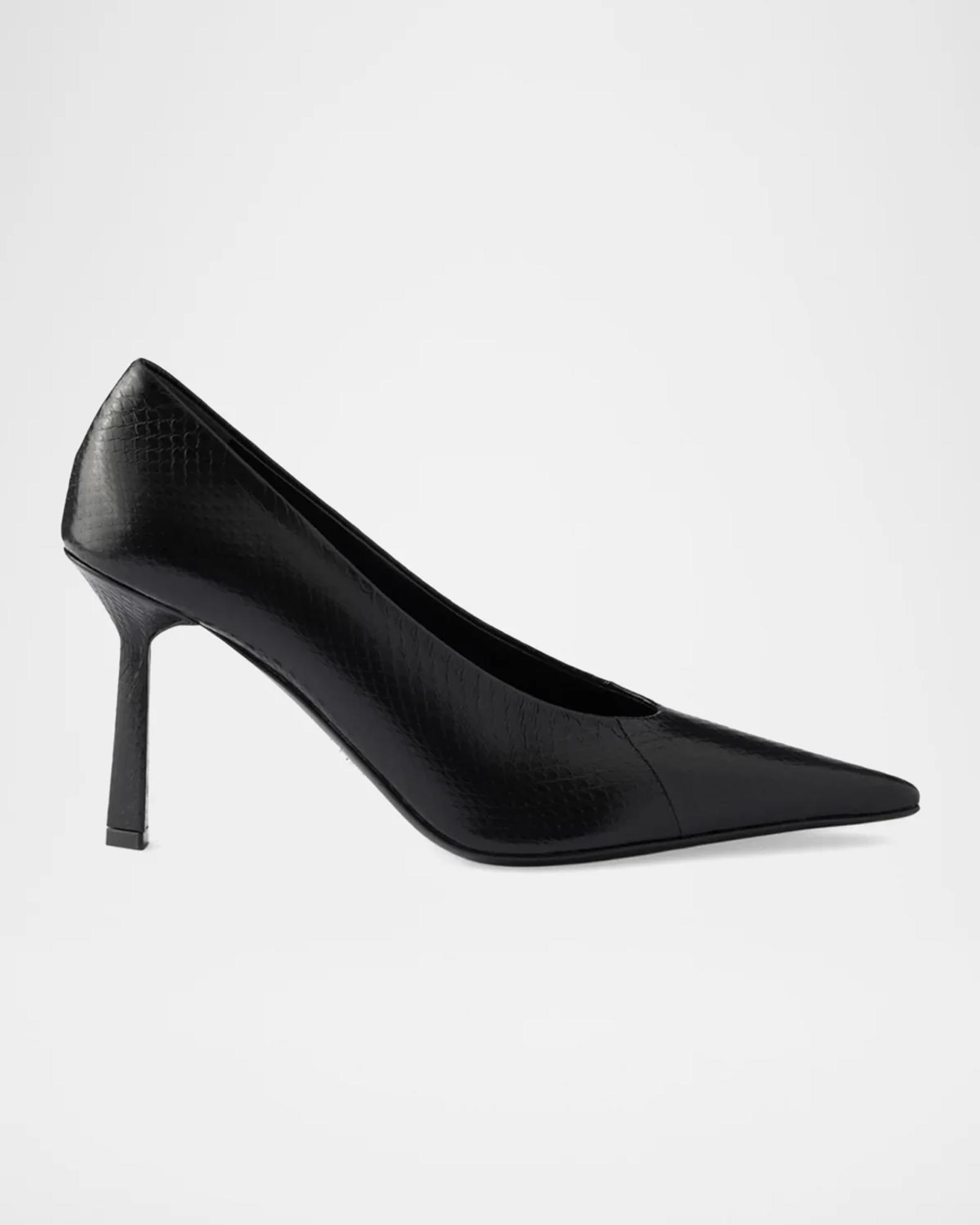 靴 PRADA pointed toe leather heels black Prada 90MM Ayers Leather Pointy-Toe Pumps | Neiman Marcus