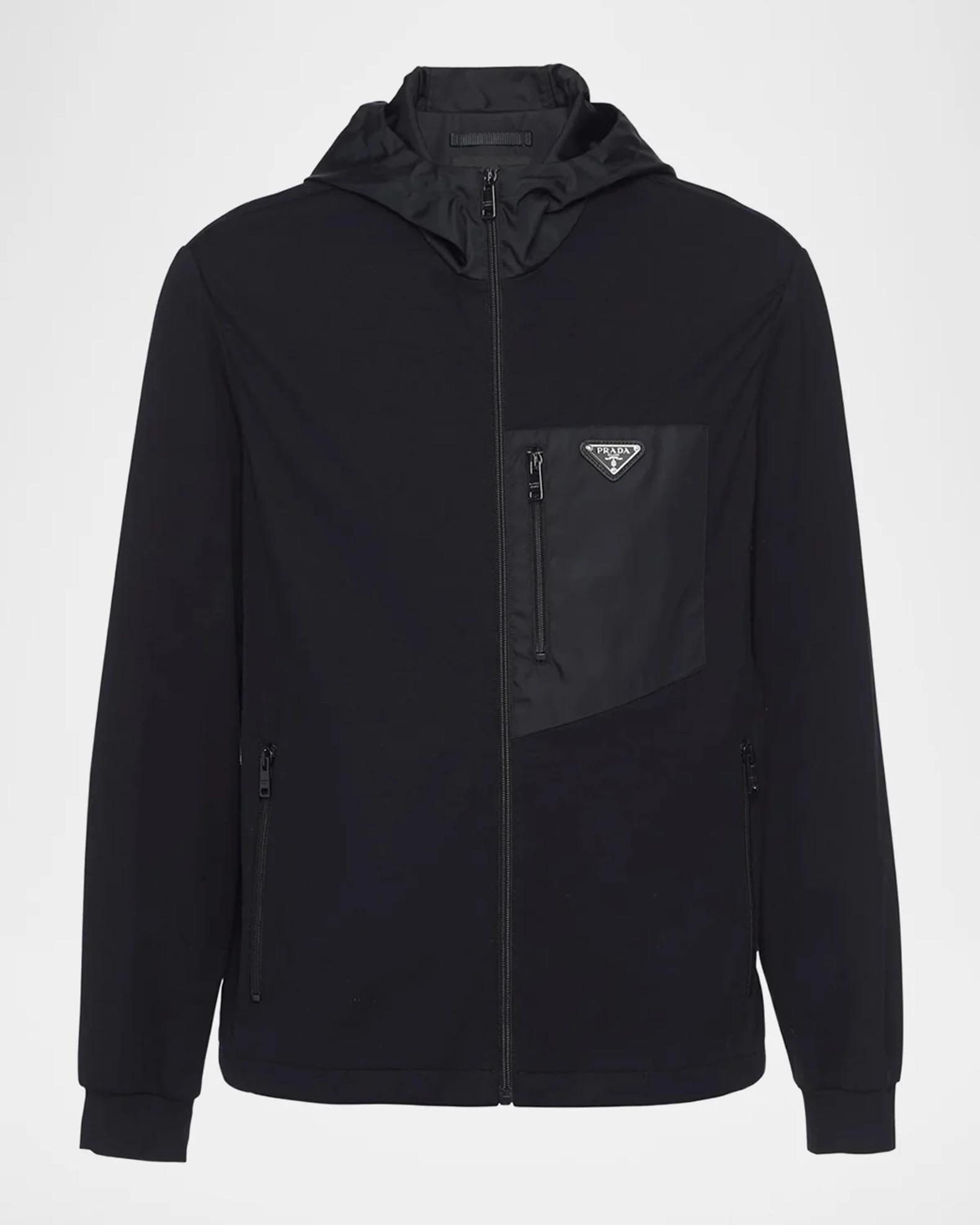 PRADA カーディガン Prada Technical Cotton and Re-Nylon Cardigan | Neiman Marcus