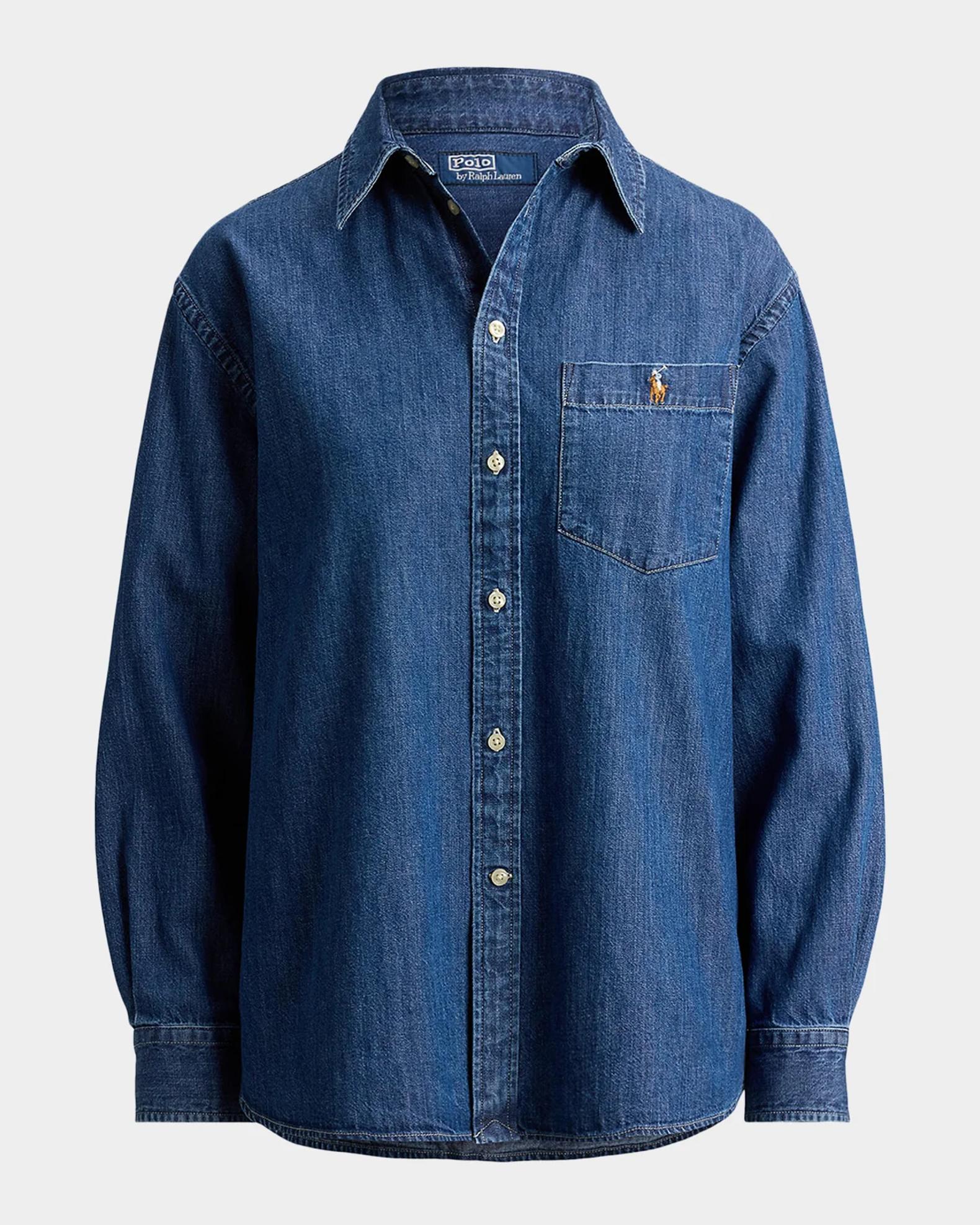 POLO Ralph Lauren/ポロ ラルフ ローレン SHIRTS Polo Ralph Lauren Denim Button-Front Shirt | Neiman Marcus