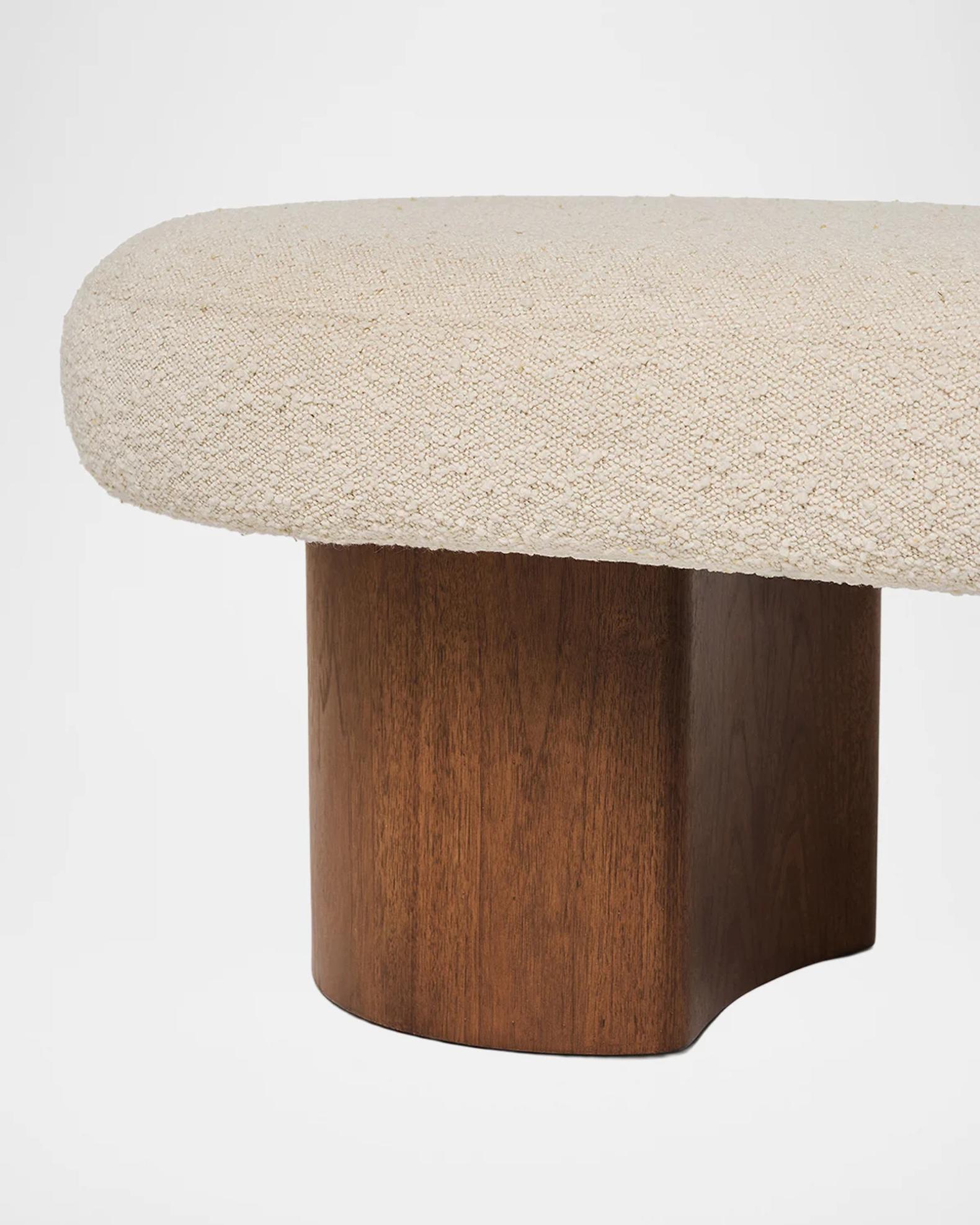 Interlude Home Caillou Boucle Bench | Neiman Marcus
