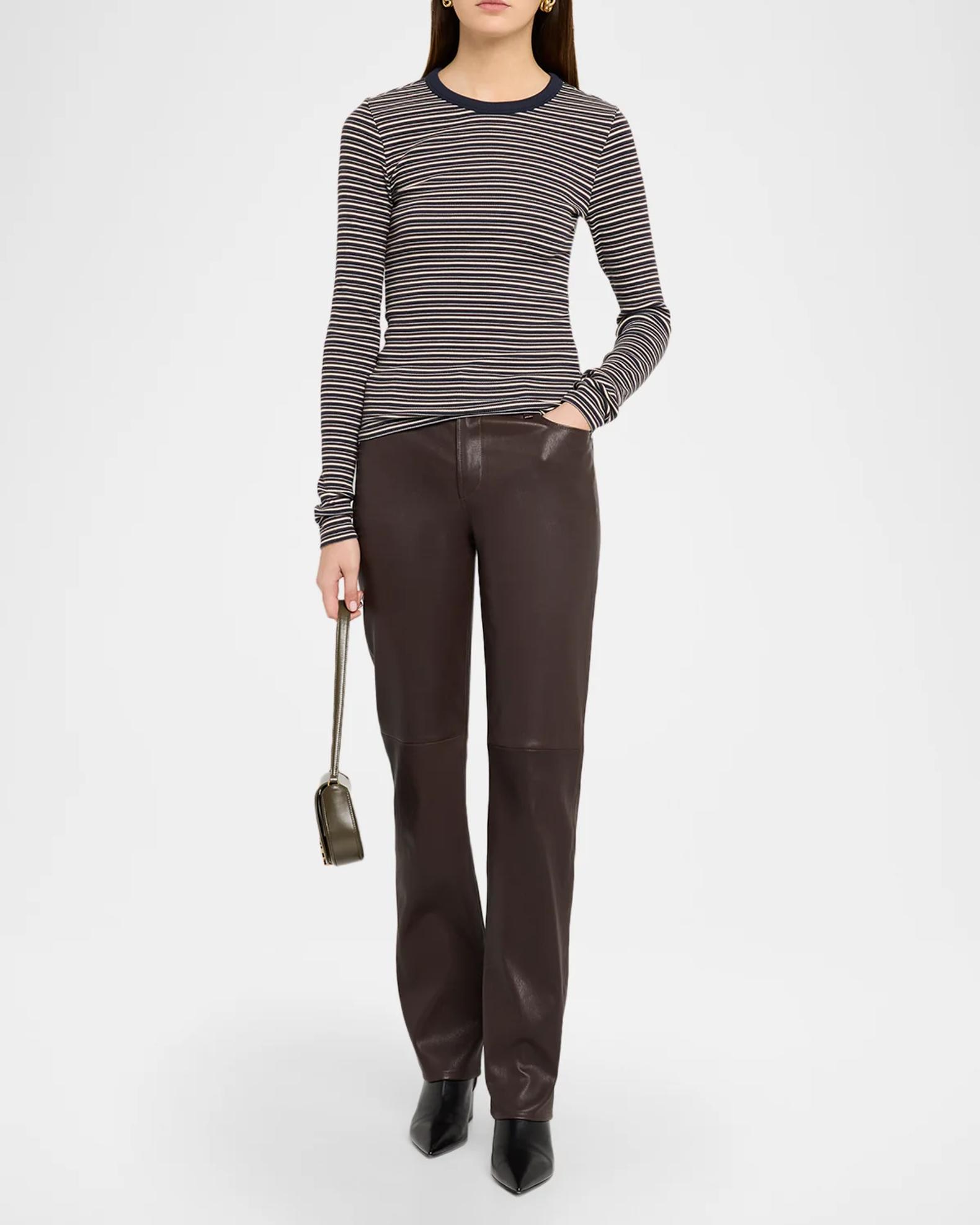 rag & bone The Essential Striped Ribbed Long-Sleeve Tee | Neiman Marcus