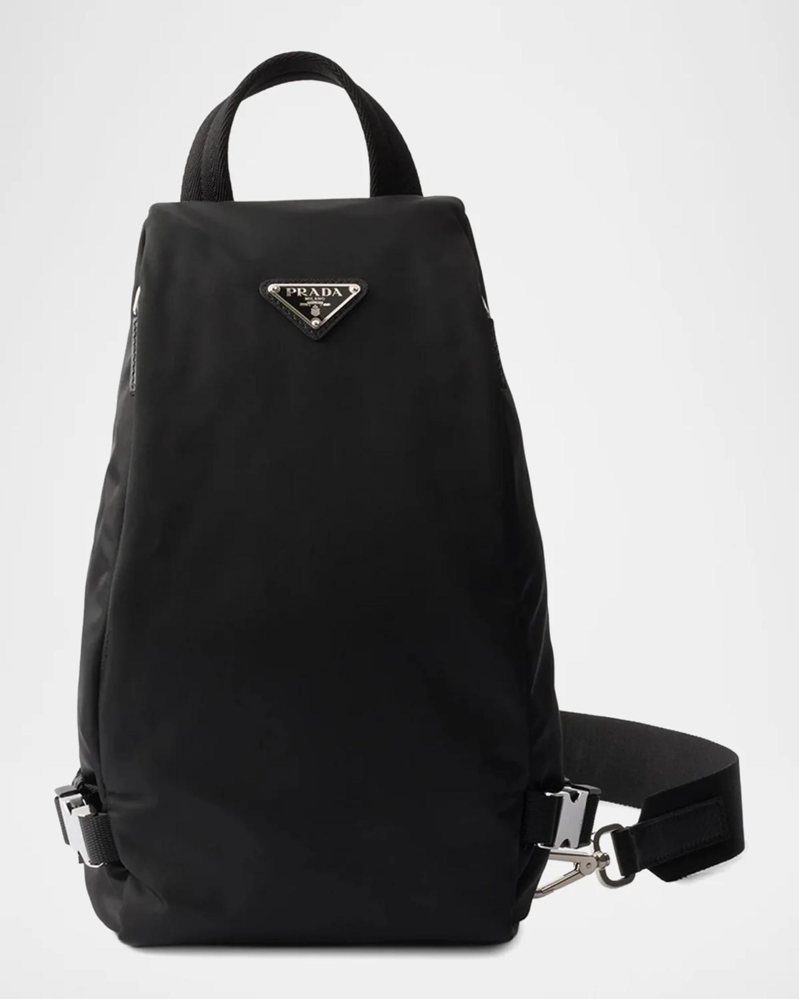 Prada Re-Nylon and Saffiano Leather Backpack | Neiman Marcus