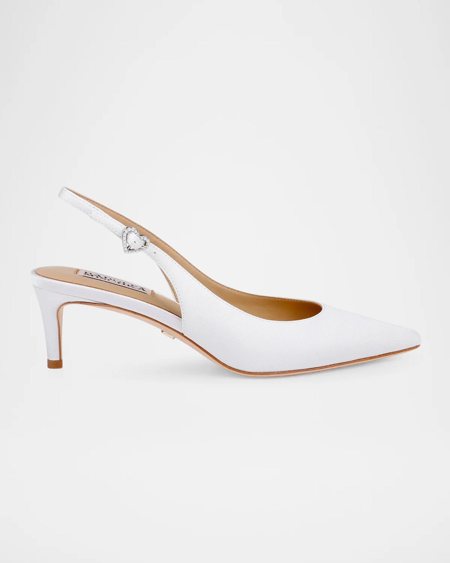 Badgley Mischka Ruthie 55MM Imitation Pearl-Embellished Slingback