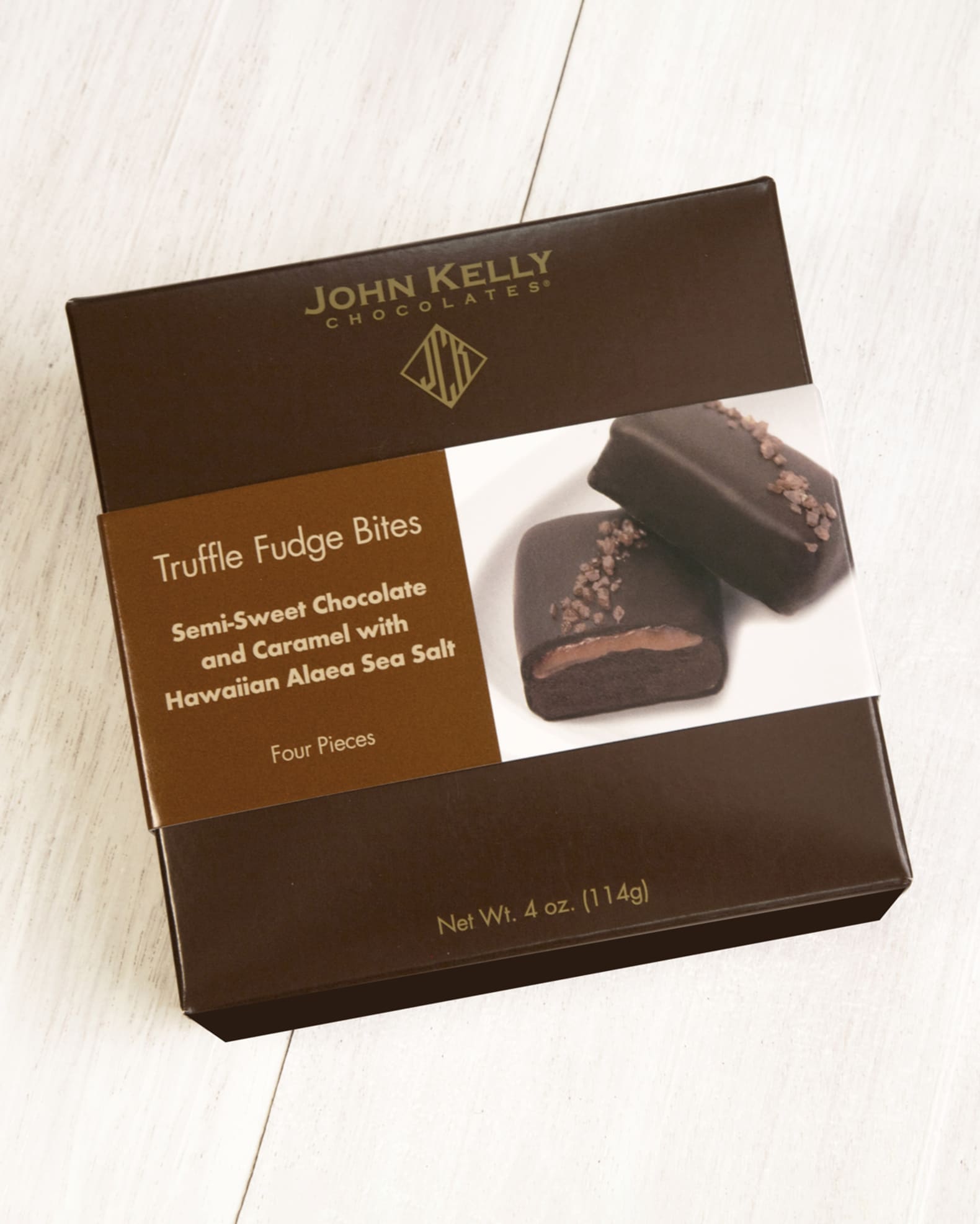 4-Piece Semi-Sweet Chocolate Truffle Fudge Bites 1