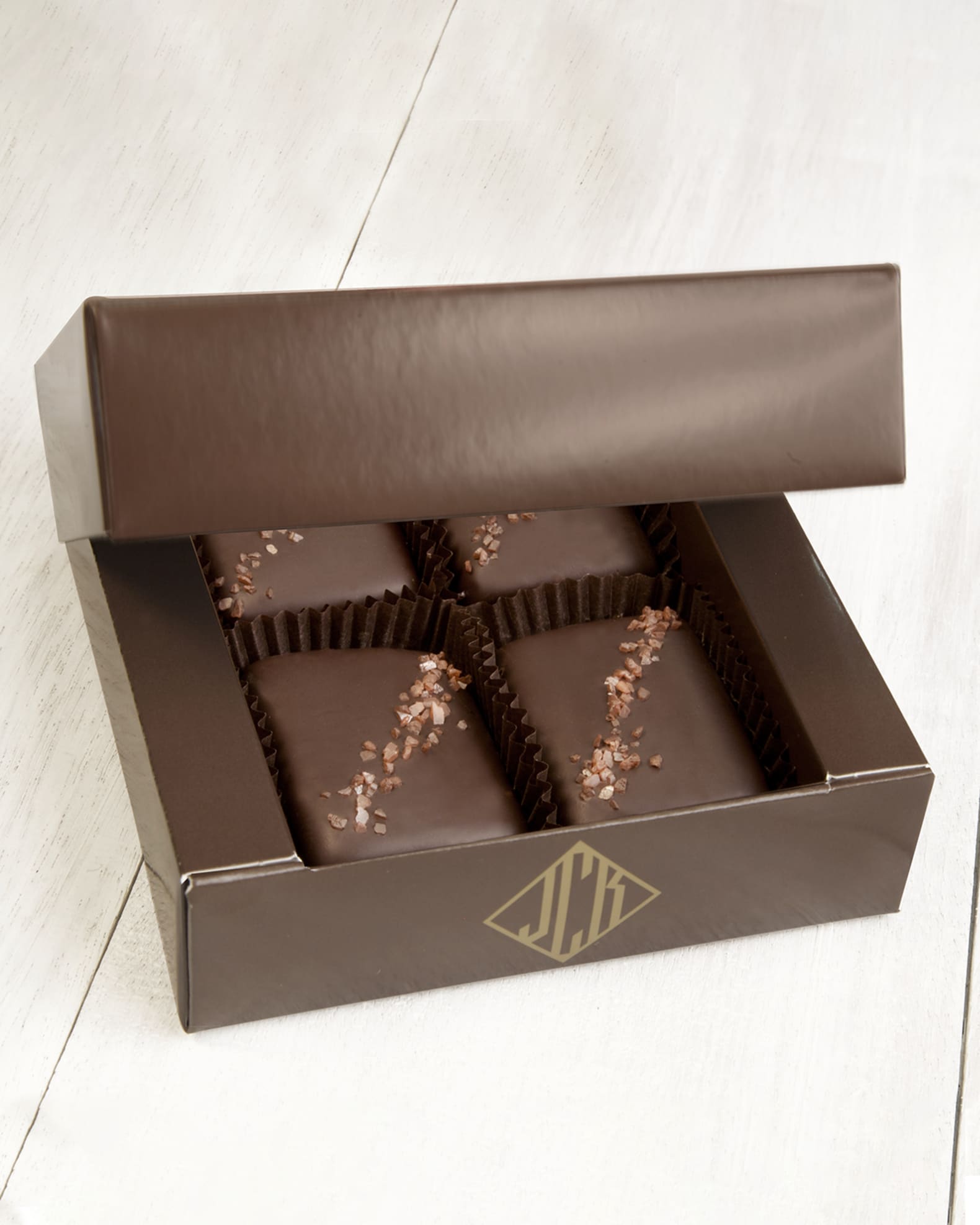 4-Piece Semi-Sweet Chocolate Truffle Fudge Bites 0