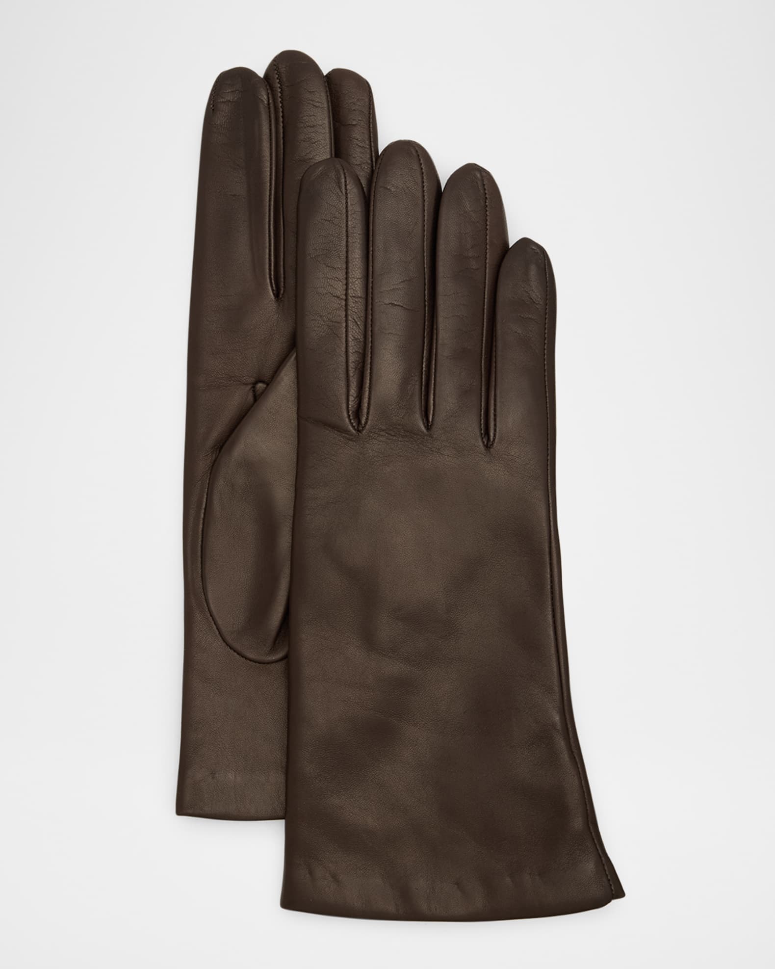 Cashmere-Lined Napa Leather Gloves Neiman Marcus