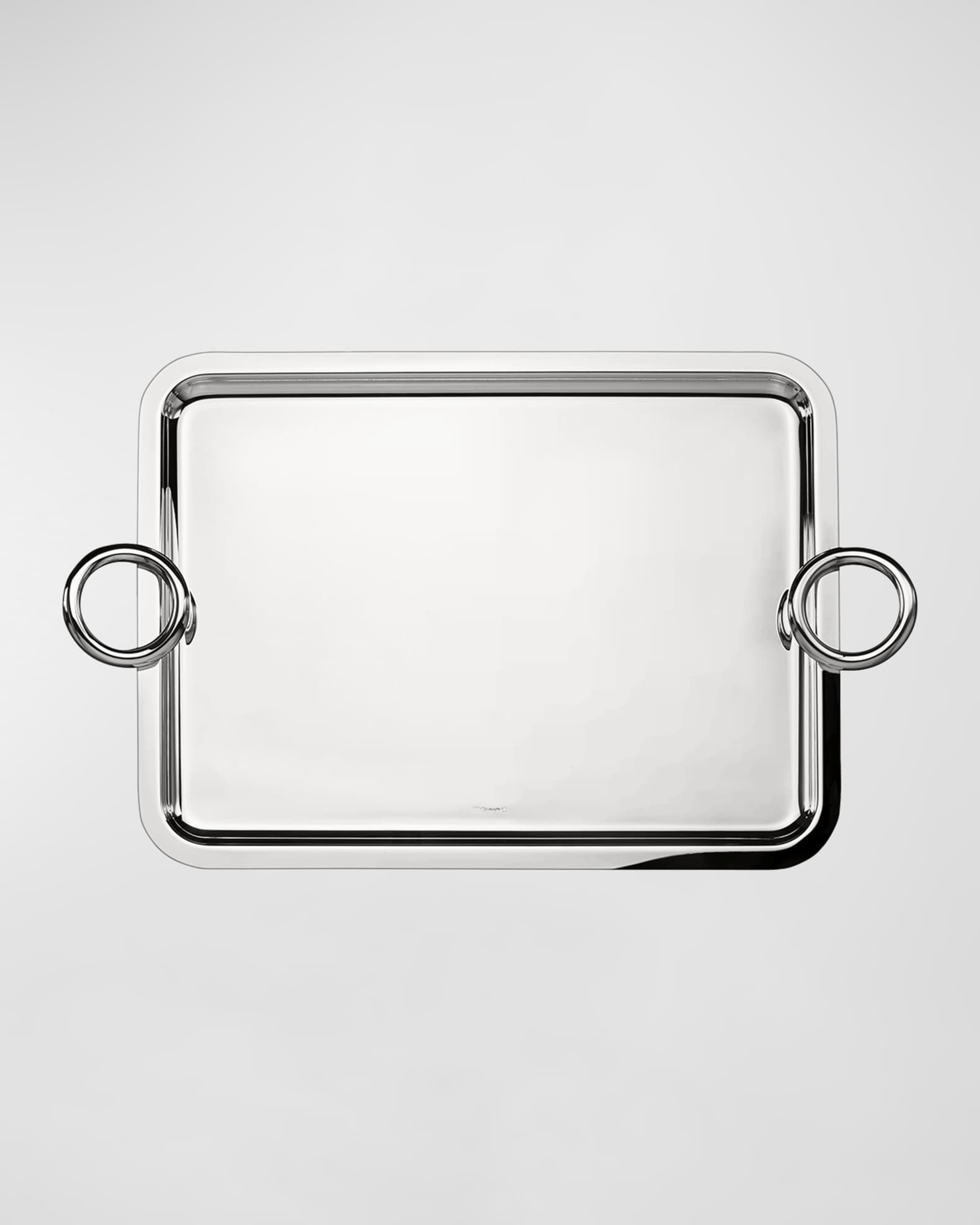 Christofle Extra-Large Vertigo Tray with Handles | Neiman Marcus