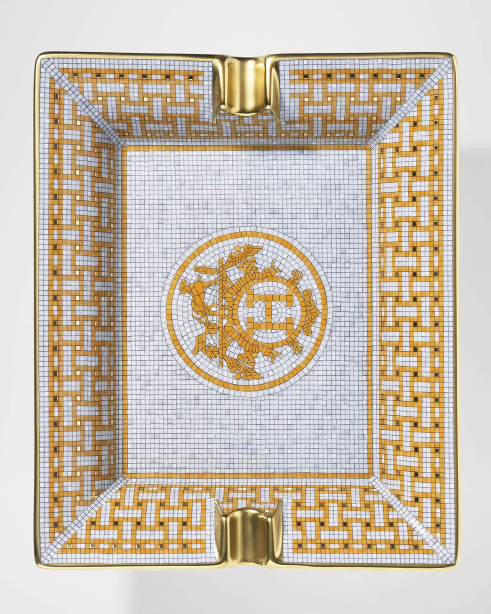 Mosaique AU 24 Gold Rectangular Ashtray 0