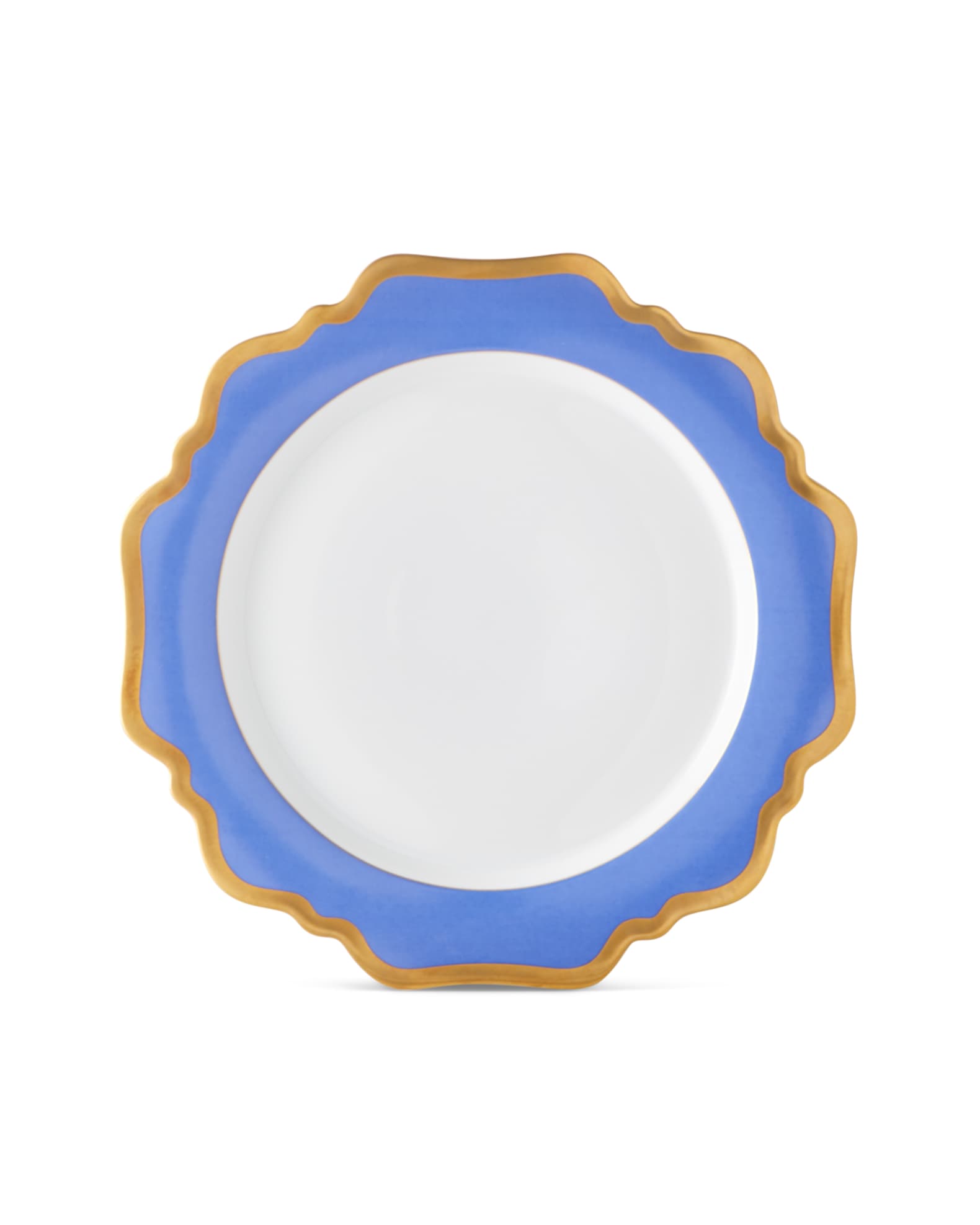 Indigo Rimmed Dinner Plate 0