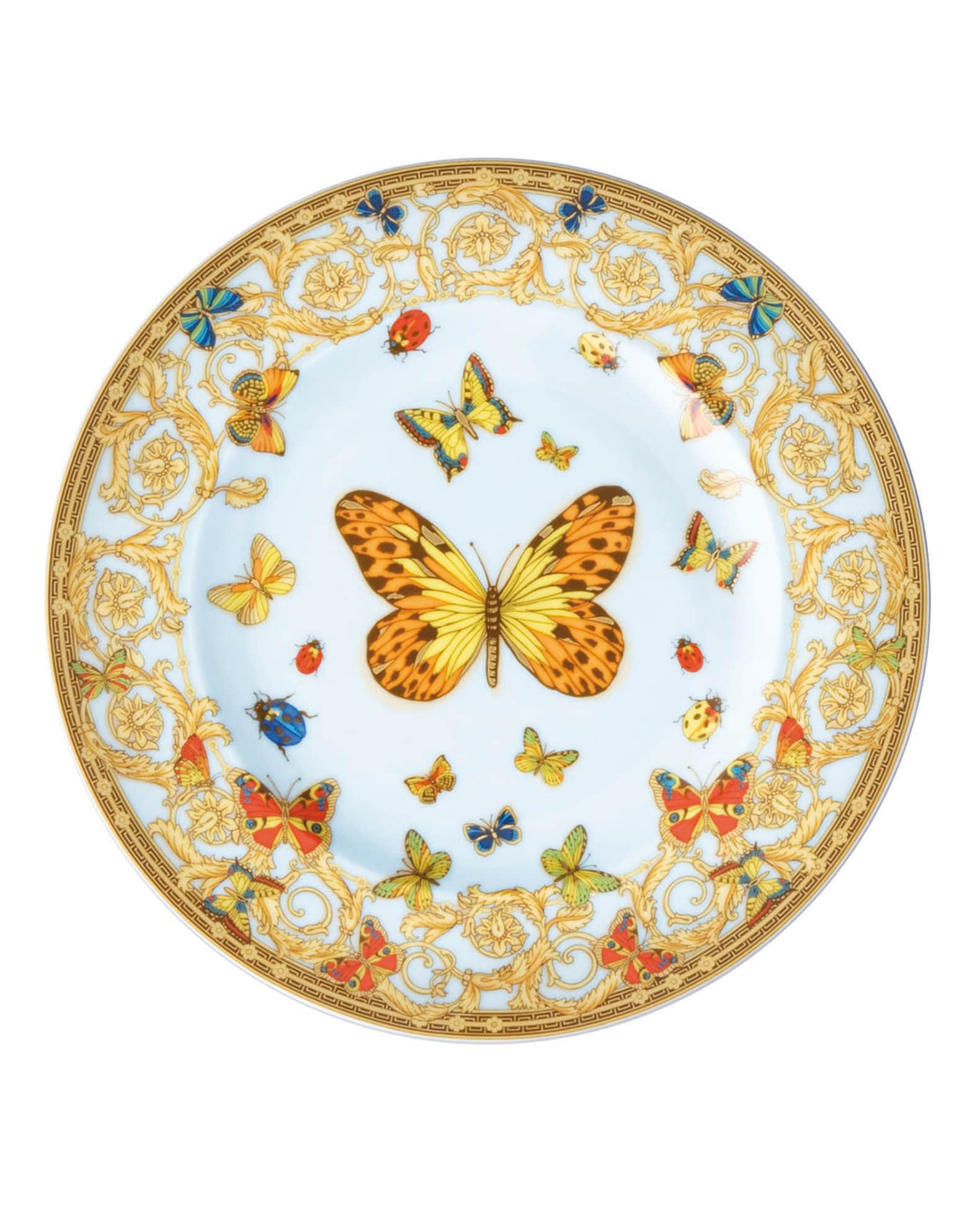 Versace Butterfly Garden Bread & Butter Plate Neiman Marcus