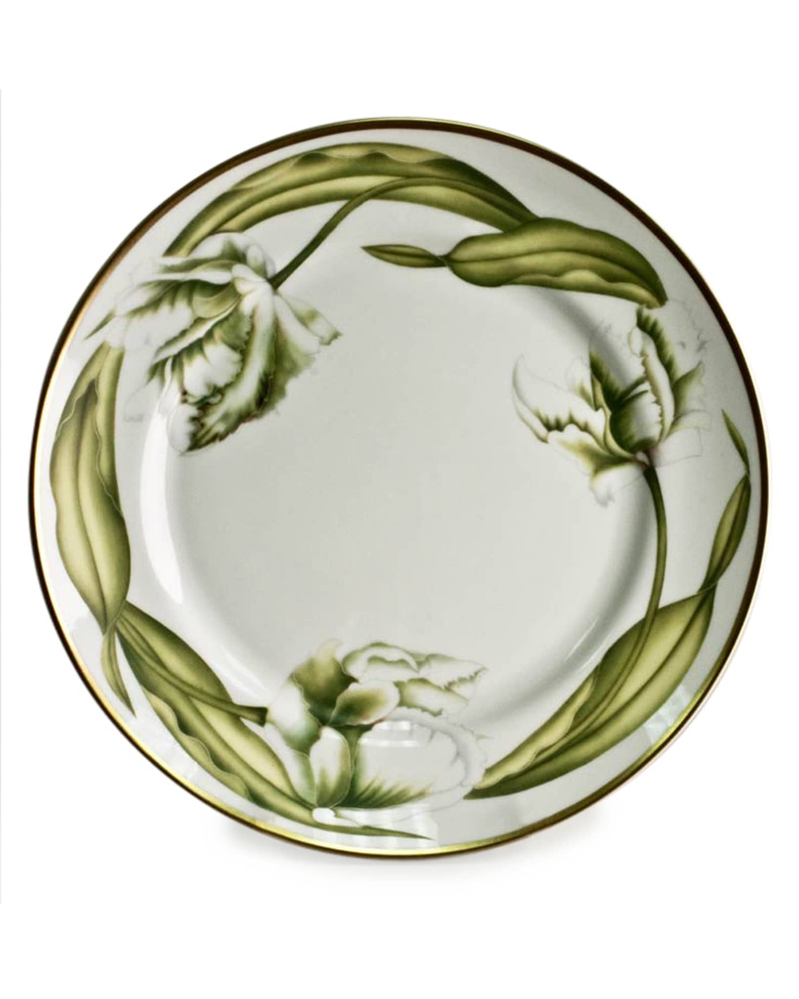White Tulips Dinner Plate 0