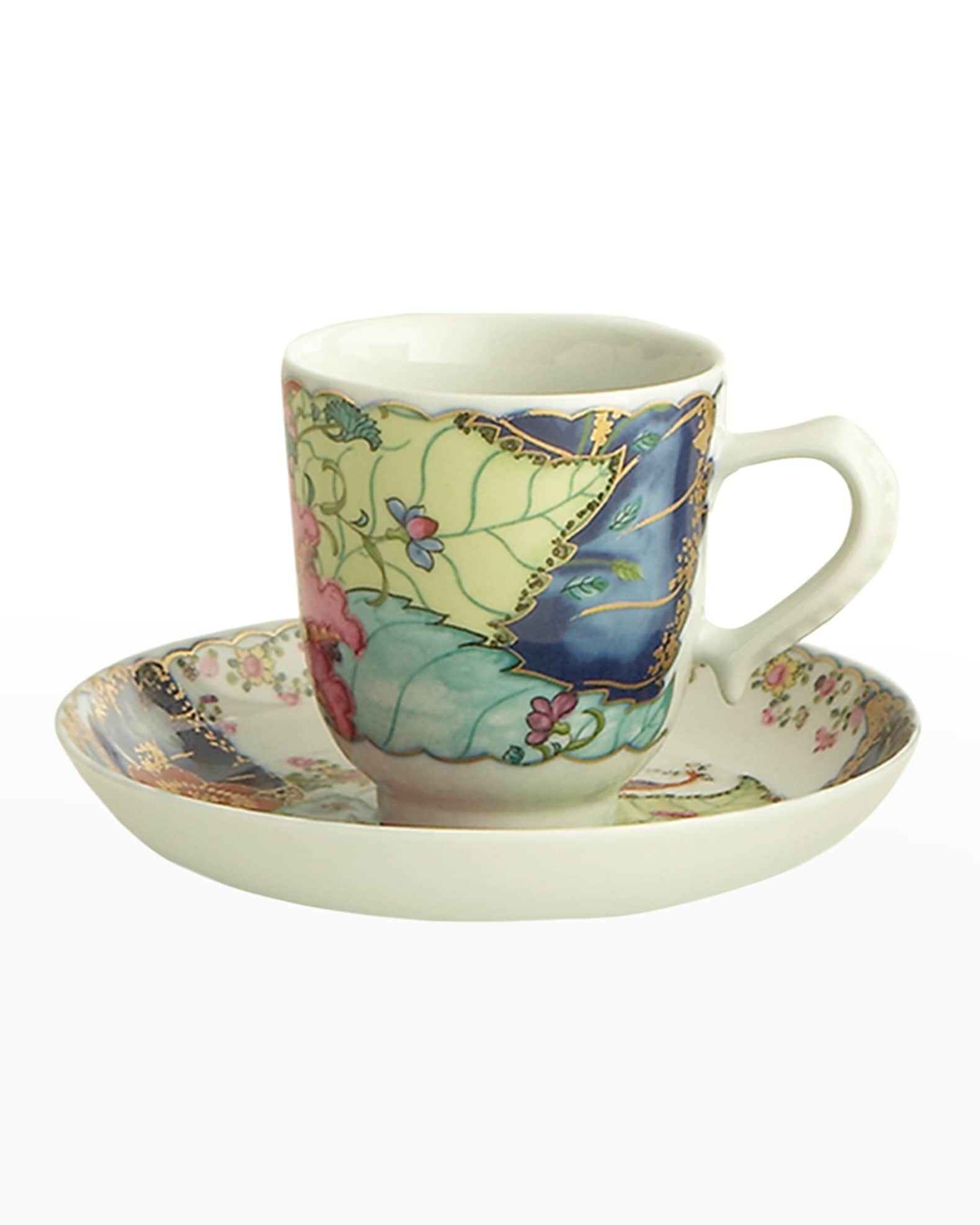 Tobacco Leaf Demitasse Cup & Saucer 0