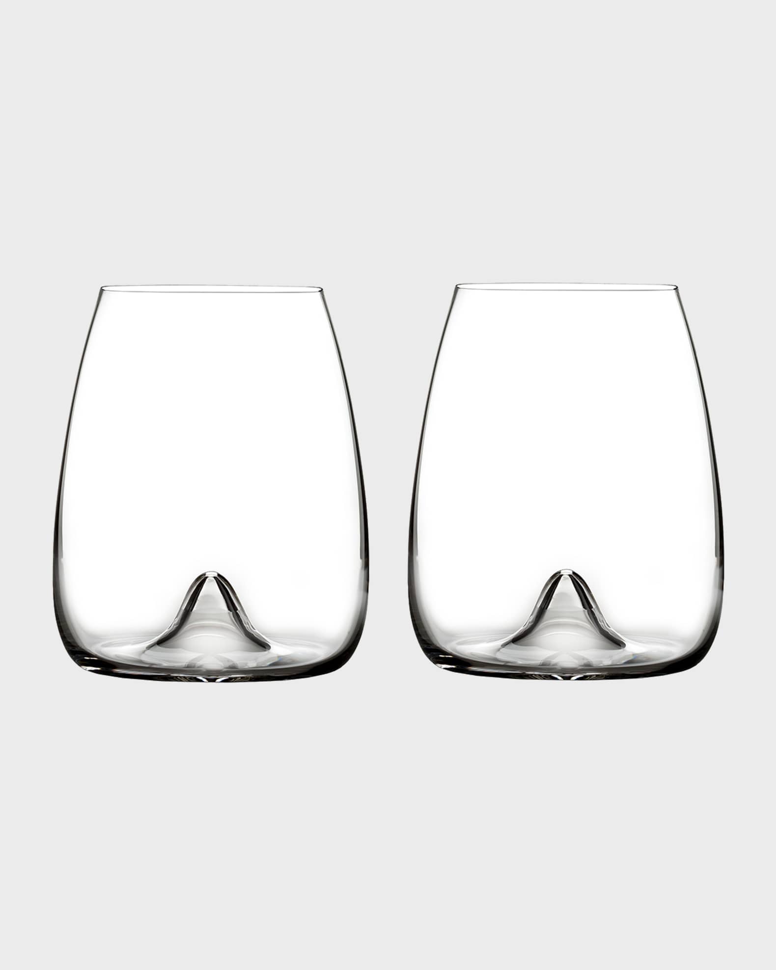 Waterford Crystal Elegance Optic Stemless Wine Glasses, Set of 2