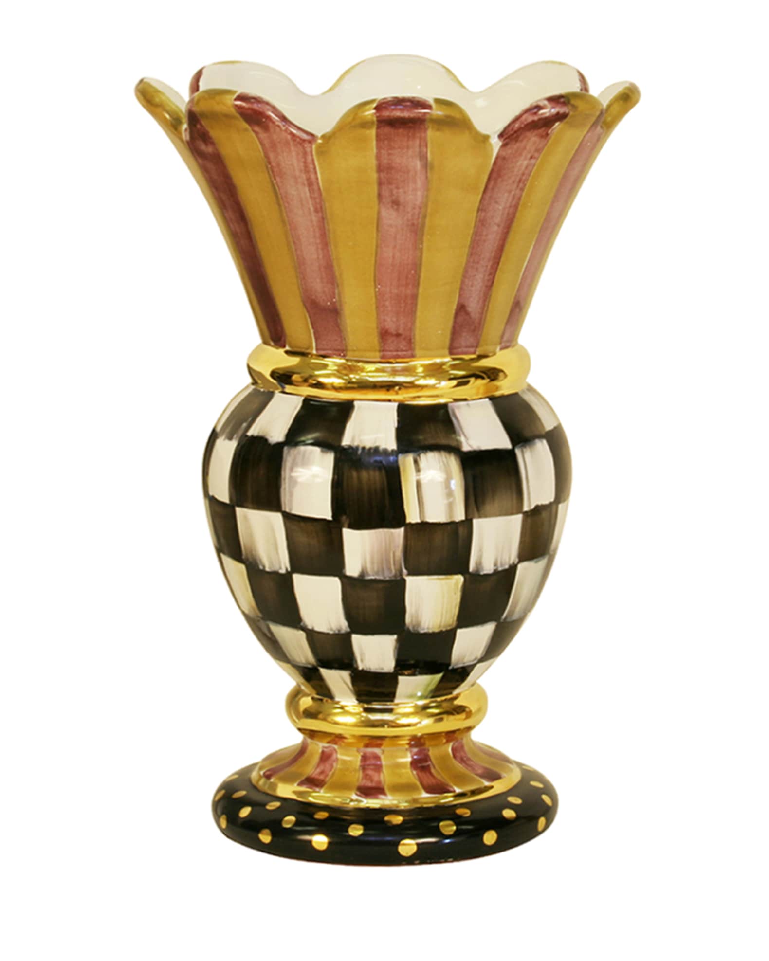 MacKenzie-Childs Courtly Check Great Vase