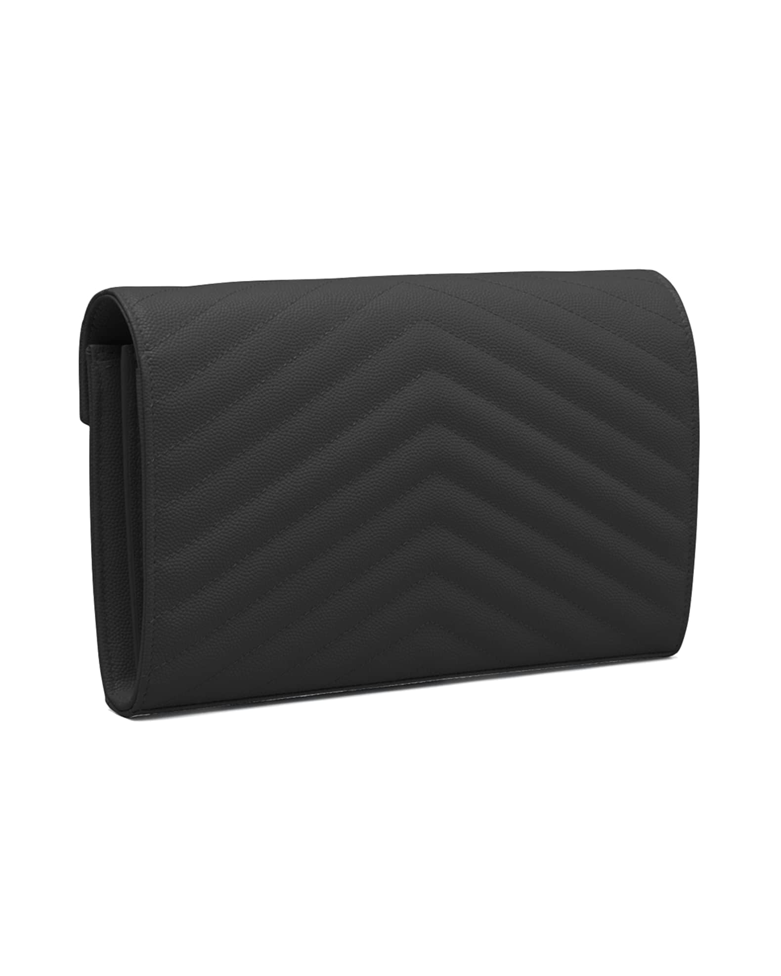 Ysl large monogram quilted leather wallet on a chain on sale