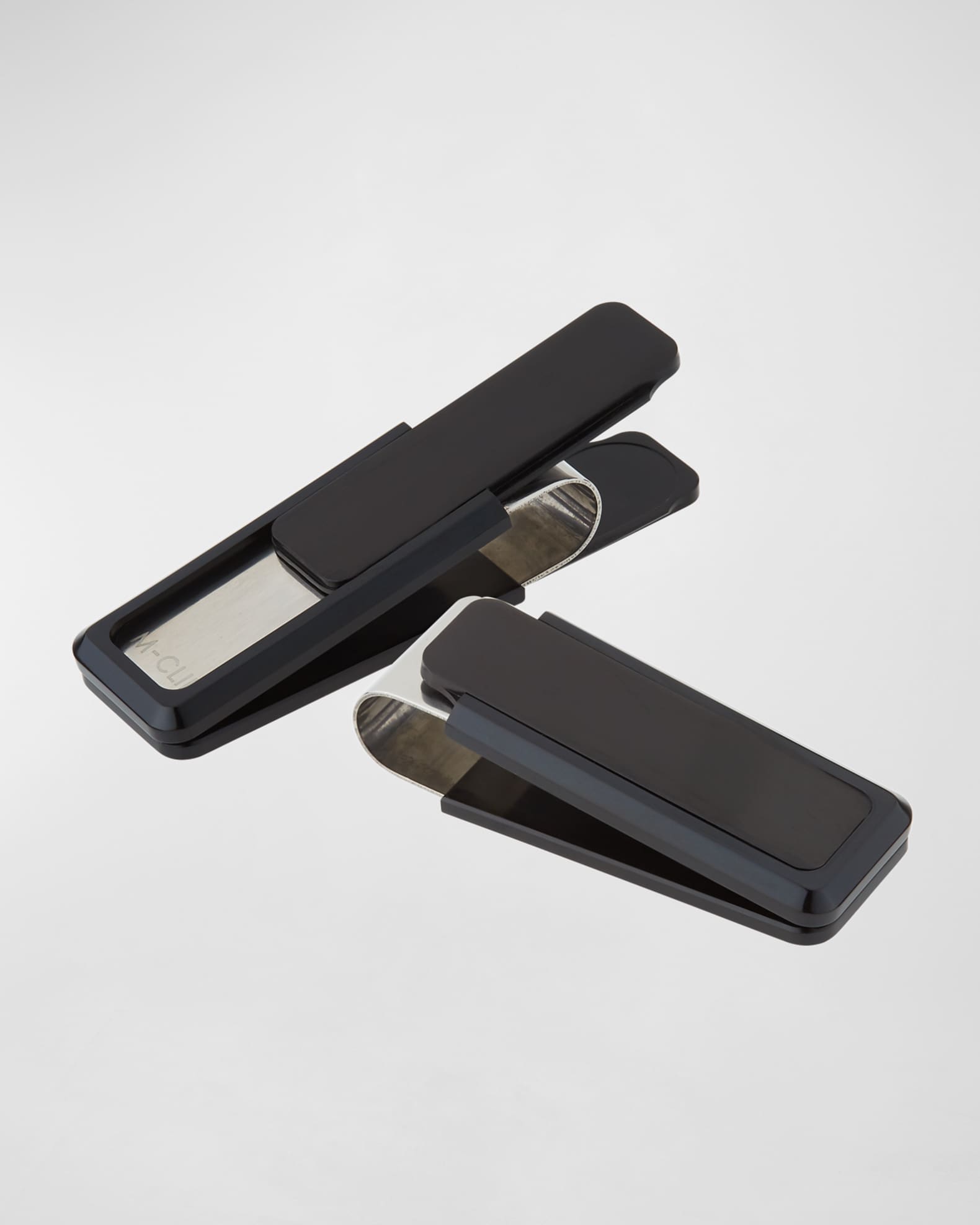 Black-Plated Aluminum-Inset Money Clip 0