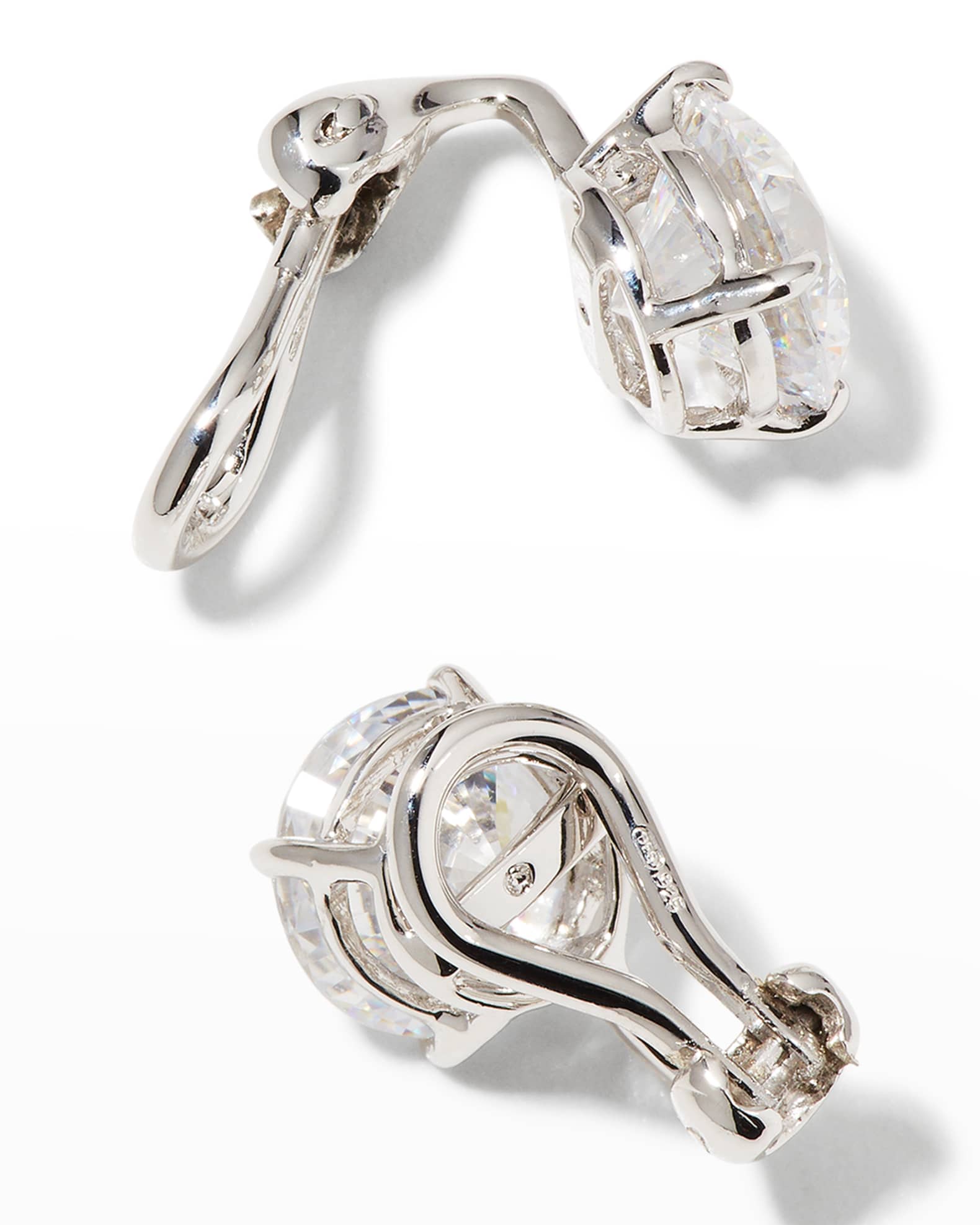 Fantasia by DeSerio Cubic Zirconia ClipOn Earrings Neiman Marcus