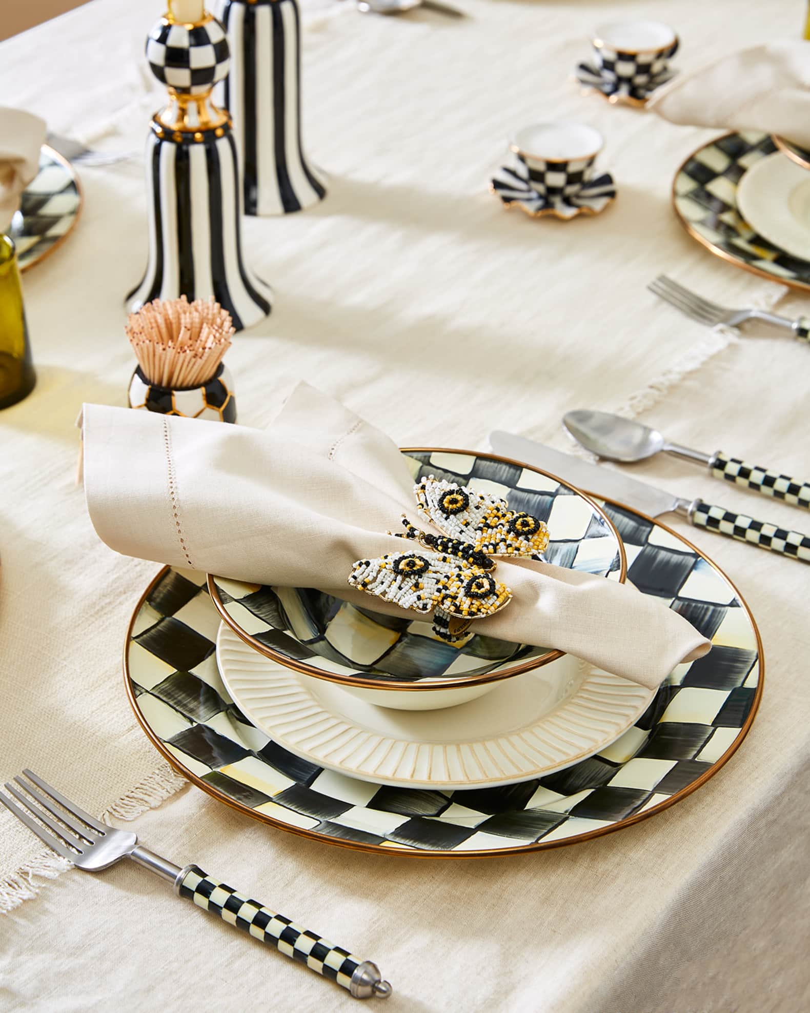 MacKenzie-Childs Courtly Check Charger Plate | Neiman Marcus