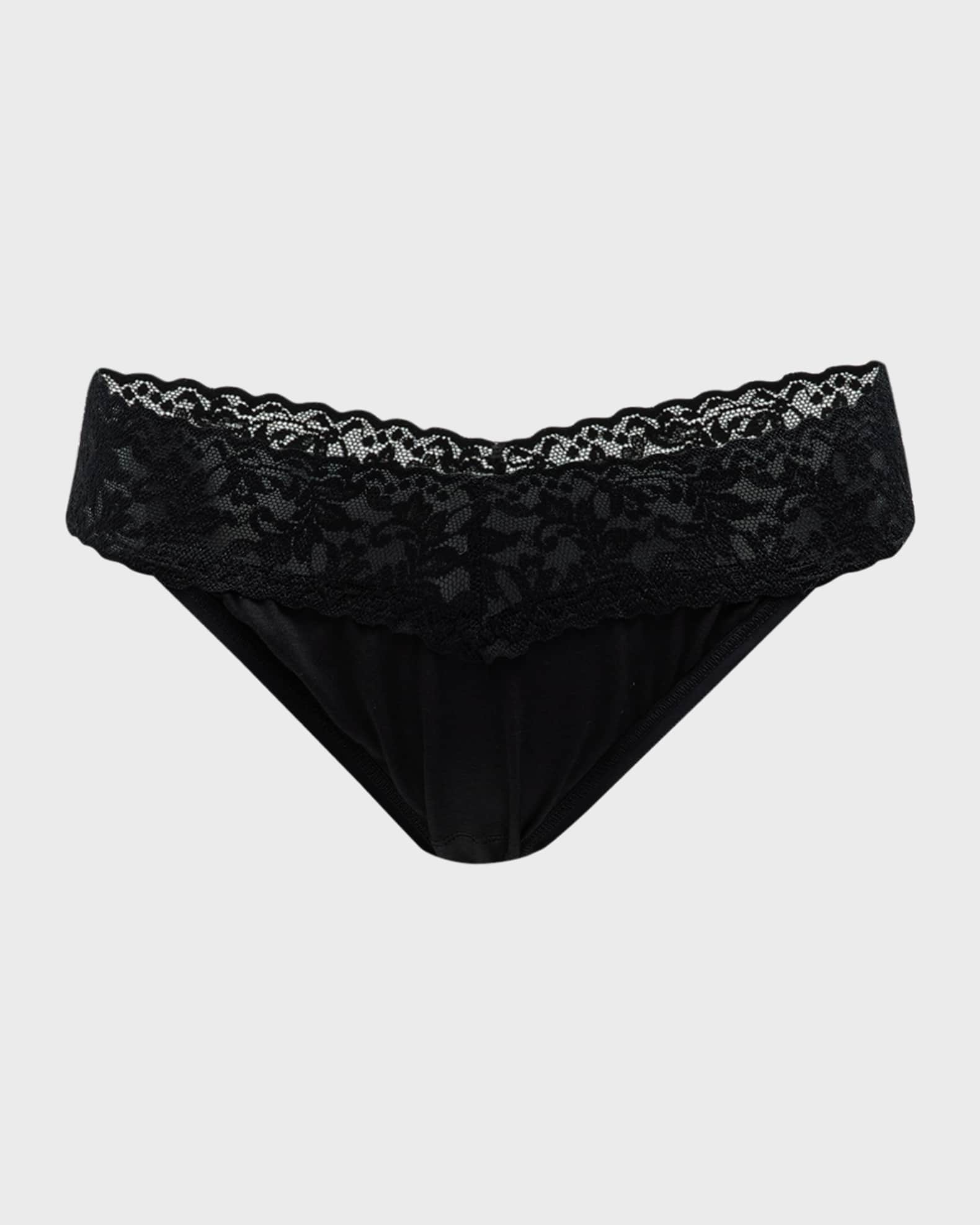 Signature Lace Organic Cotton V-Kini Panties 0