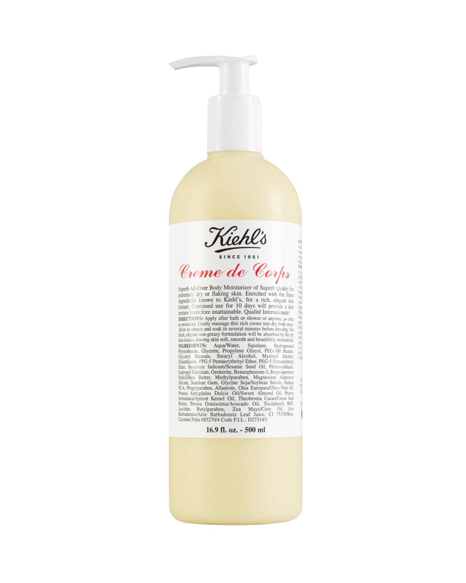 Kiehl's Since 1851 Creme de Corps, 16.9 oz.