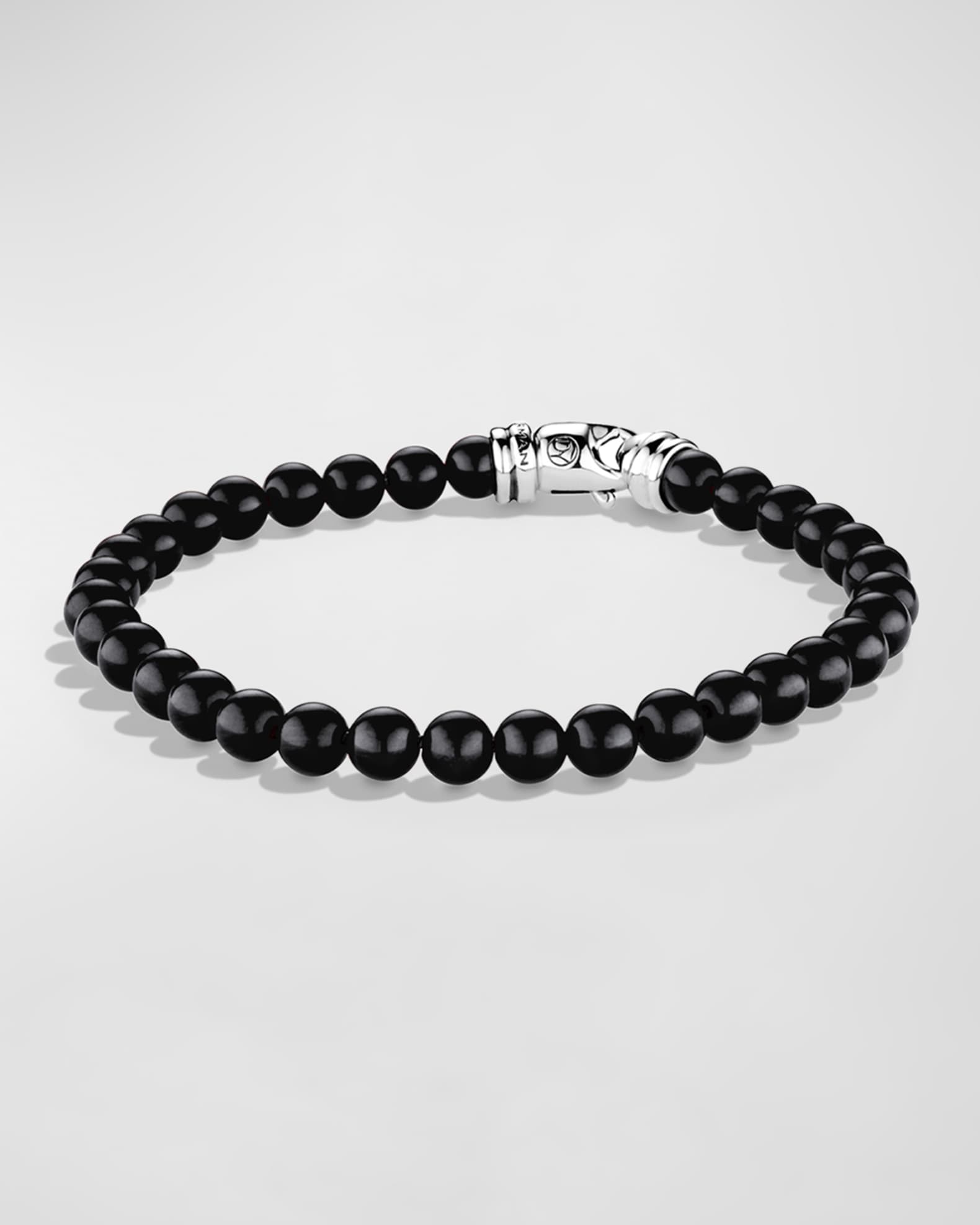 David Yurman Men s Spiritual Beads Bracelet with Silver 6mm