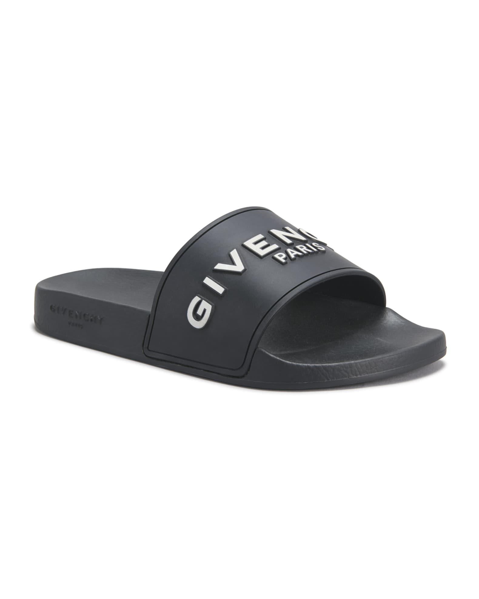 Givenchy Logo Rubber Sandal Slide | Neiman Marcus