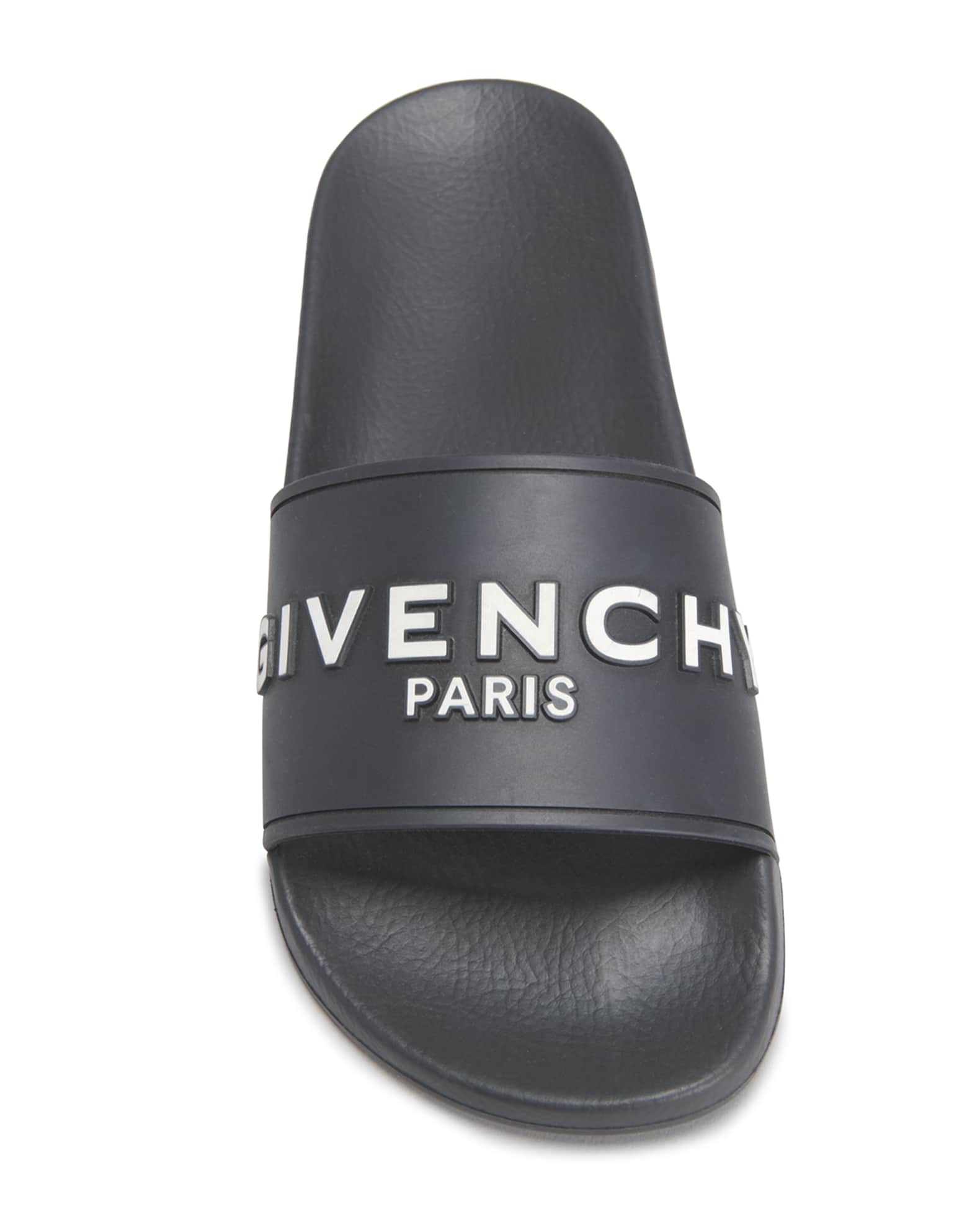 Givenchy Logo Rubber Sandal Slide | Neiman Marcus Givenchy Logo Rubber Sandal Slide | Neiman Marcus