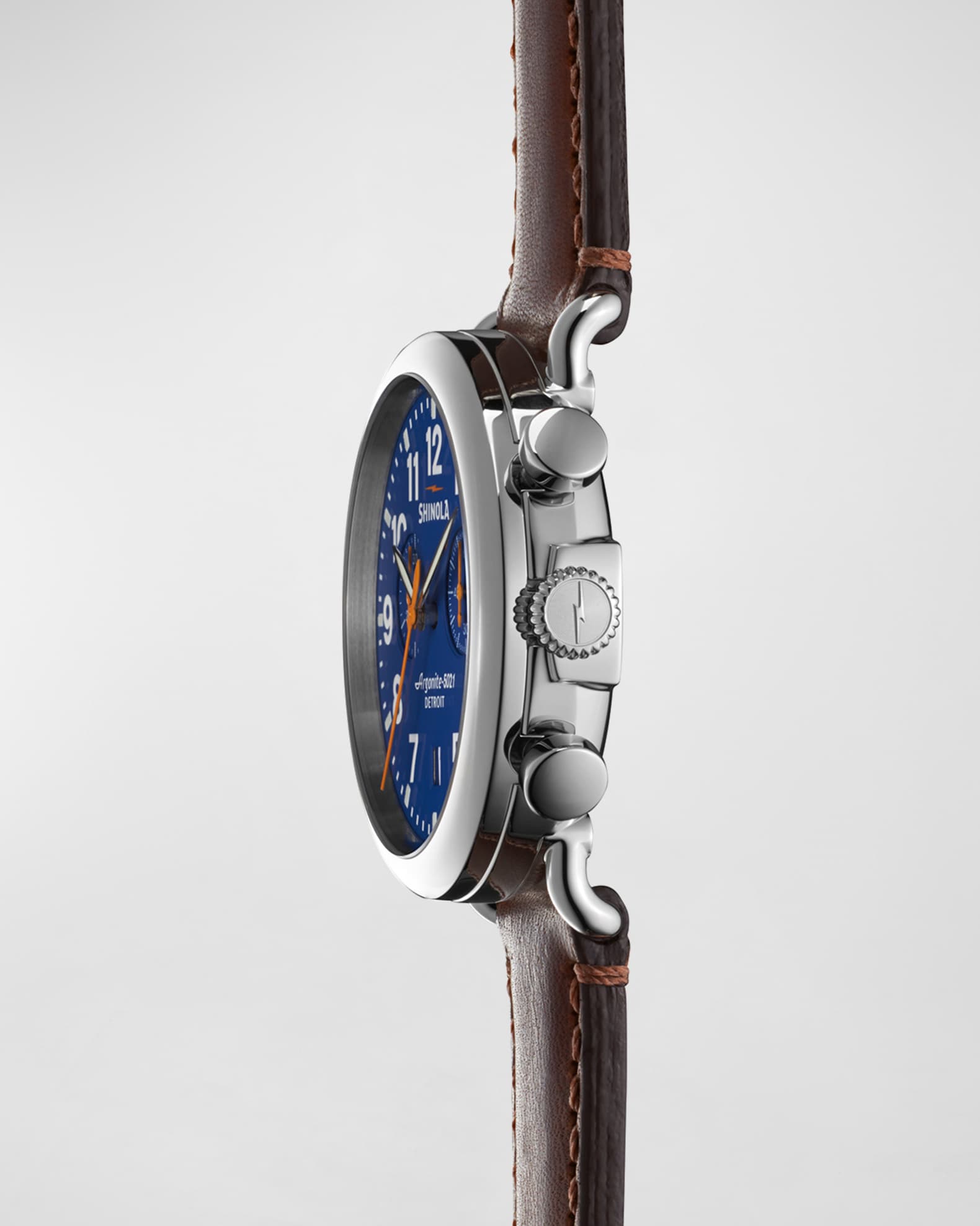 Men's 41mm Runwell Chrono Watch, Dark Brown/Blue 1