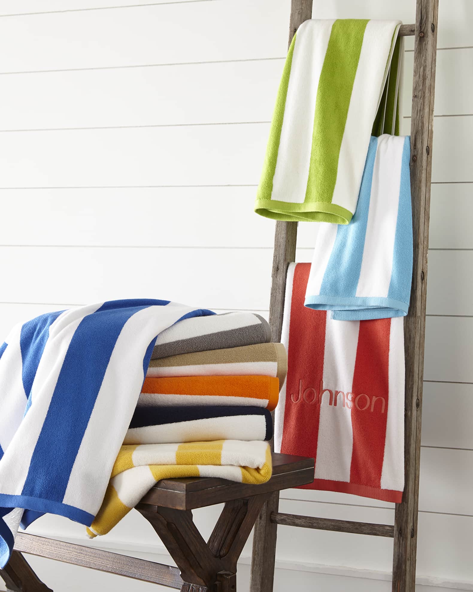 Kassatex Cabana Stripe Beach Towel Neiman Marcus