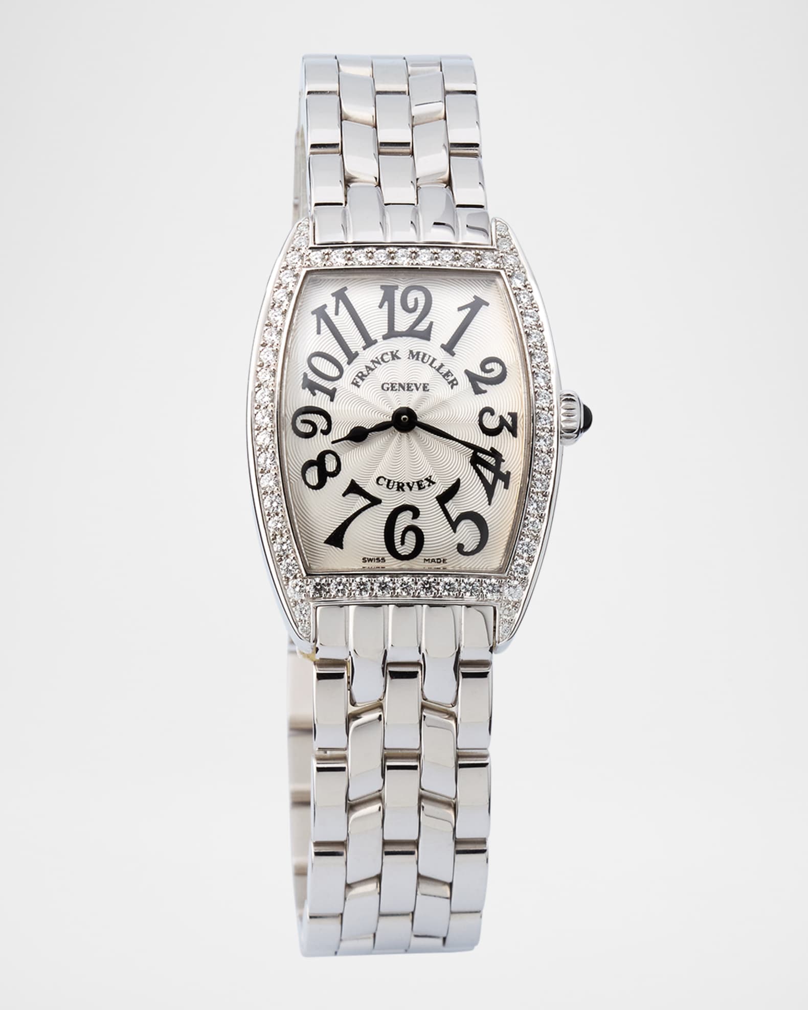 Ladies Curvex Stainless Steel Diamond Watch