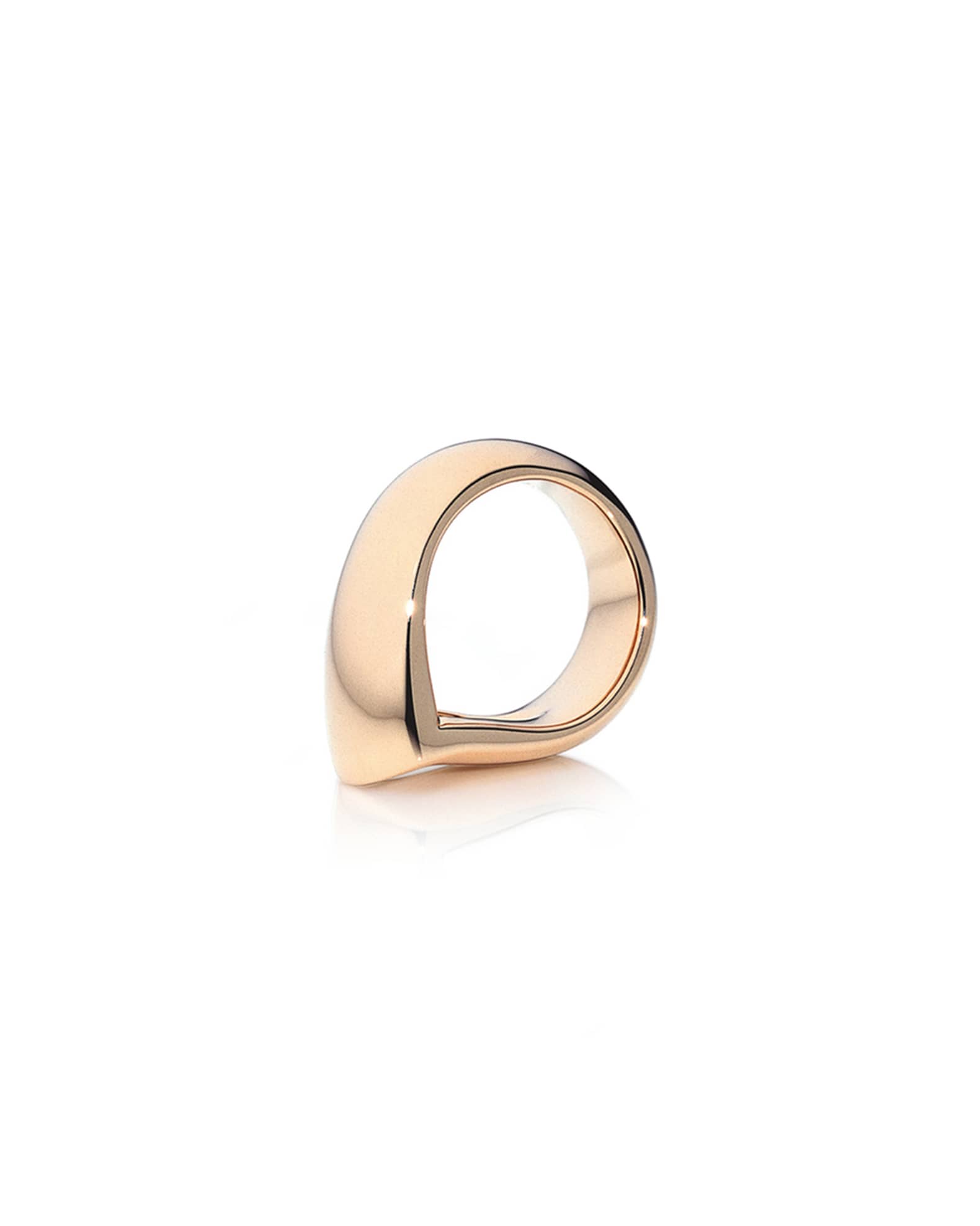18k Rose Gold Large Drop Ring 0
