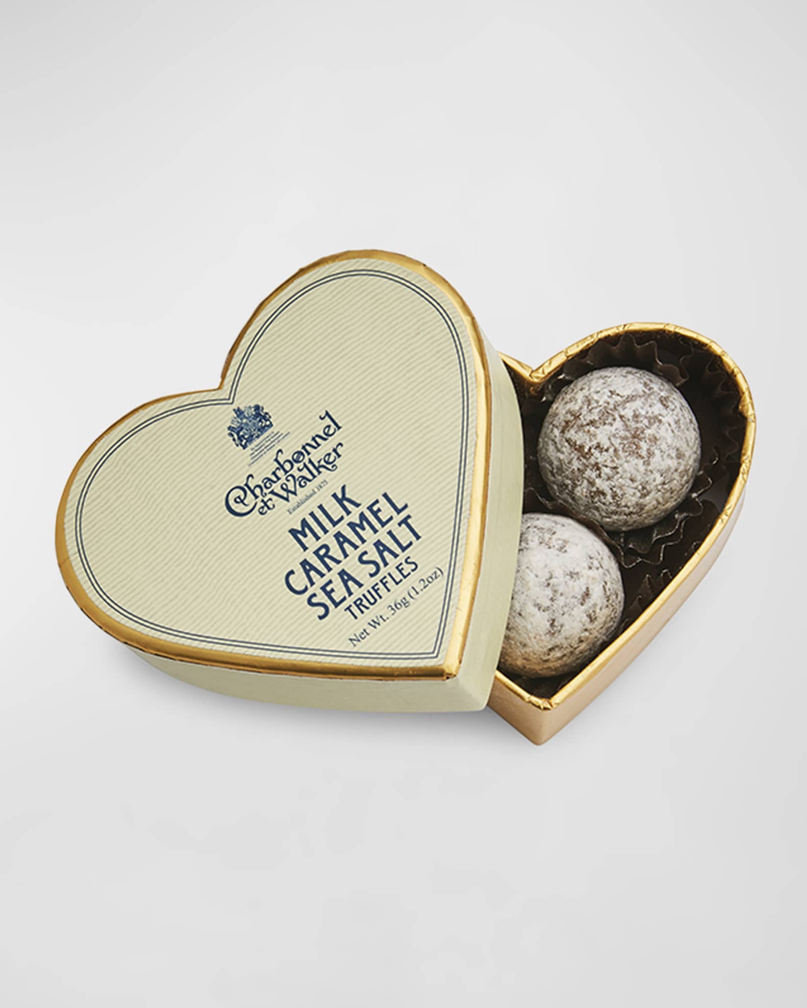 Charbonnel Et Walker Sea Salt Truffles in Mini Heart Box
