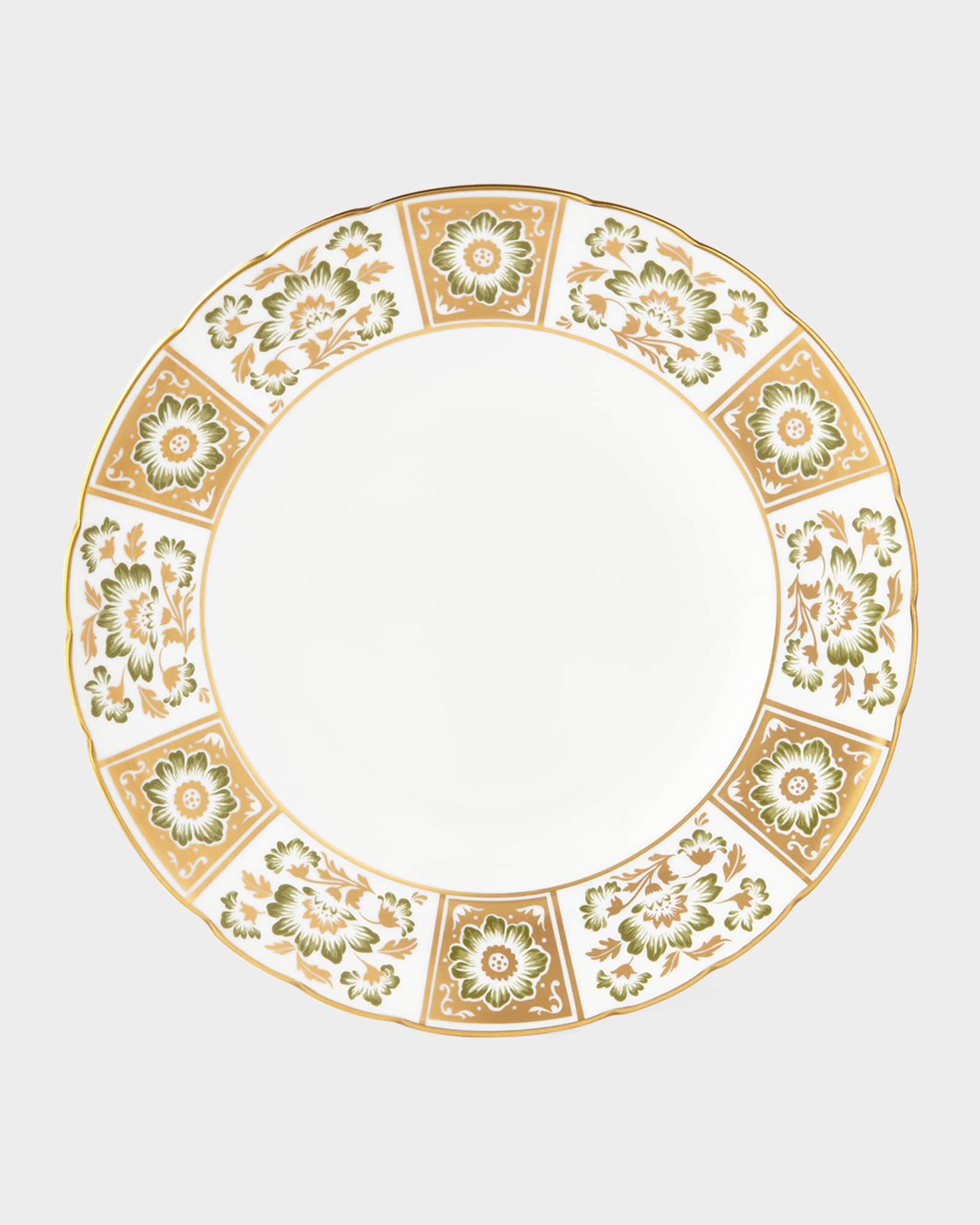 Derby Panel Green Dinner Plate 0