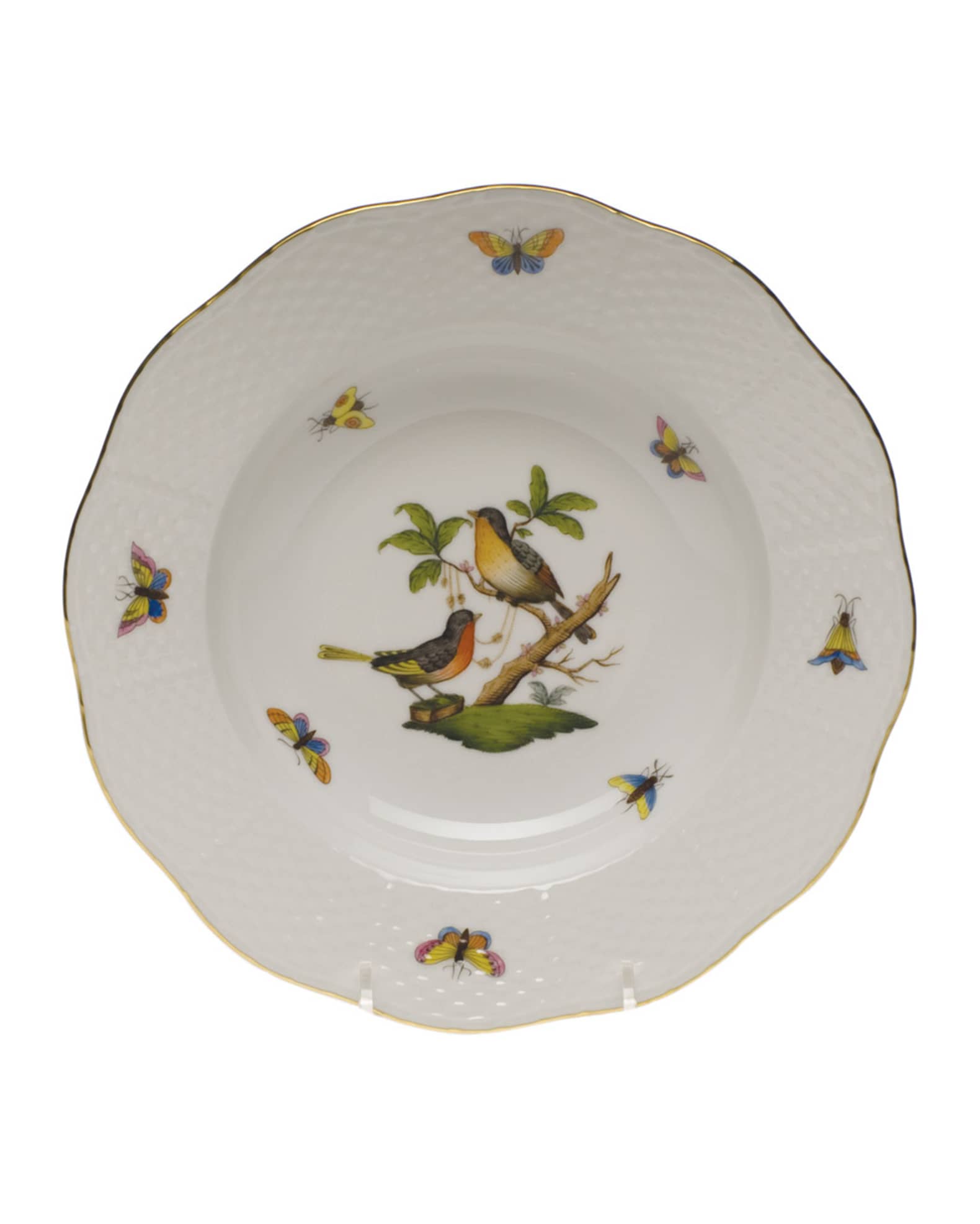 Rothschild Bird Rim Motif 8 Soup Plate 0