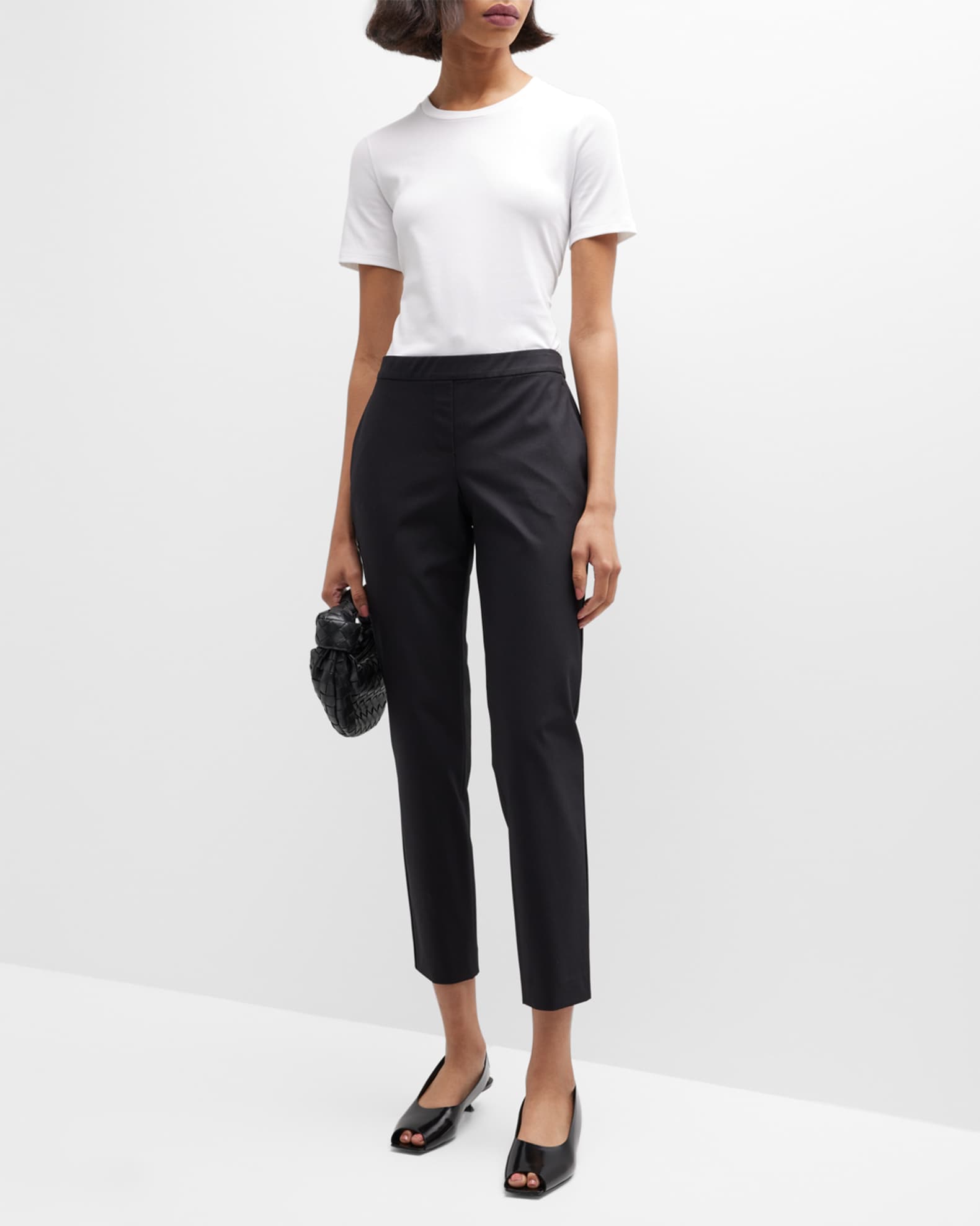 Theory Johanna Crewneck Classic Tee | Neiman Marcus