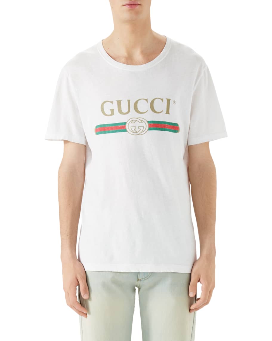 uddybe gravid montage Gucci Washed T-Shirt w/GG Print | Neiman Marcus
