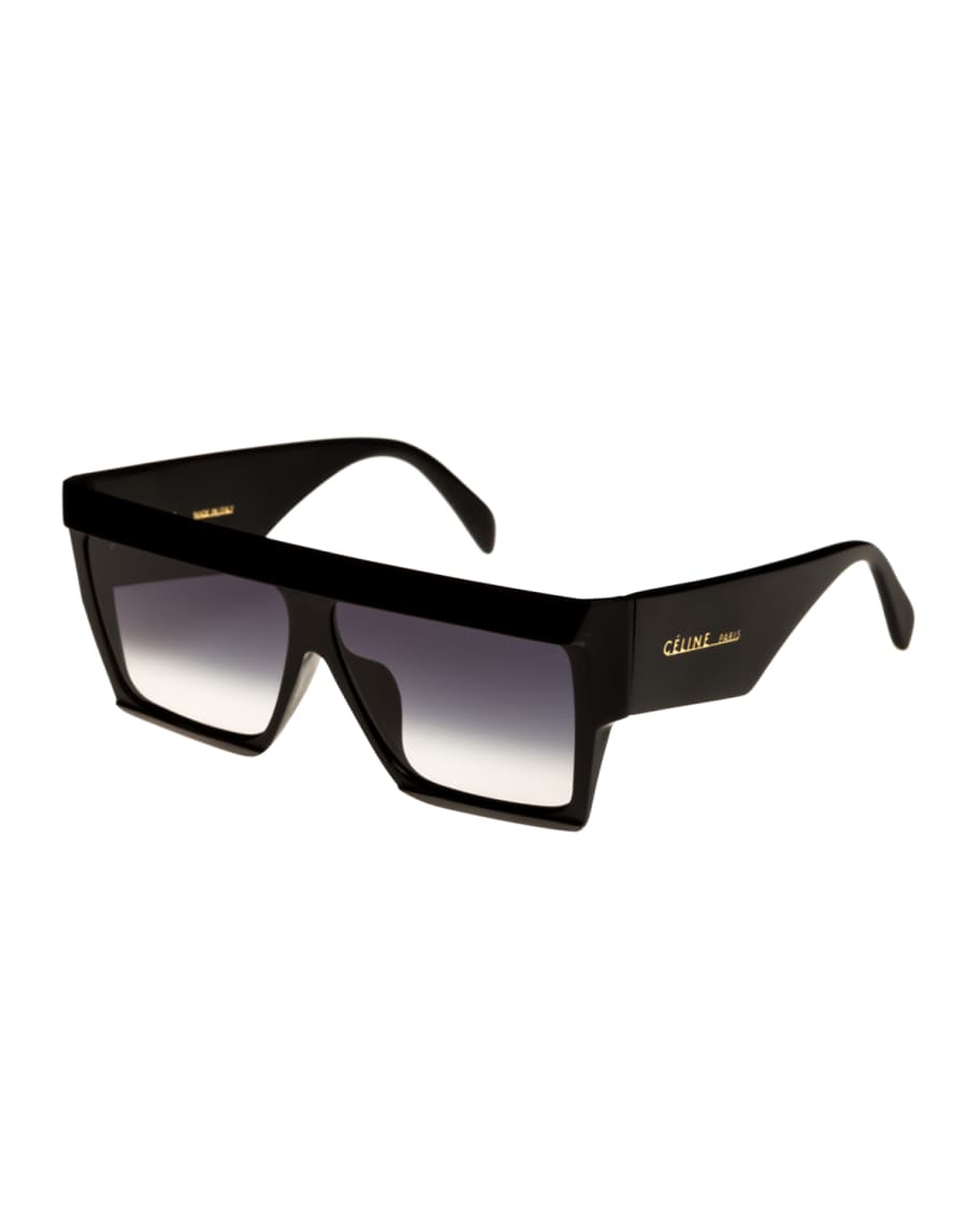 Celine Bold Angular Acetate Sunglasses | Neiman Marcus
