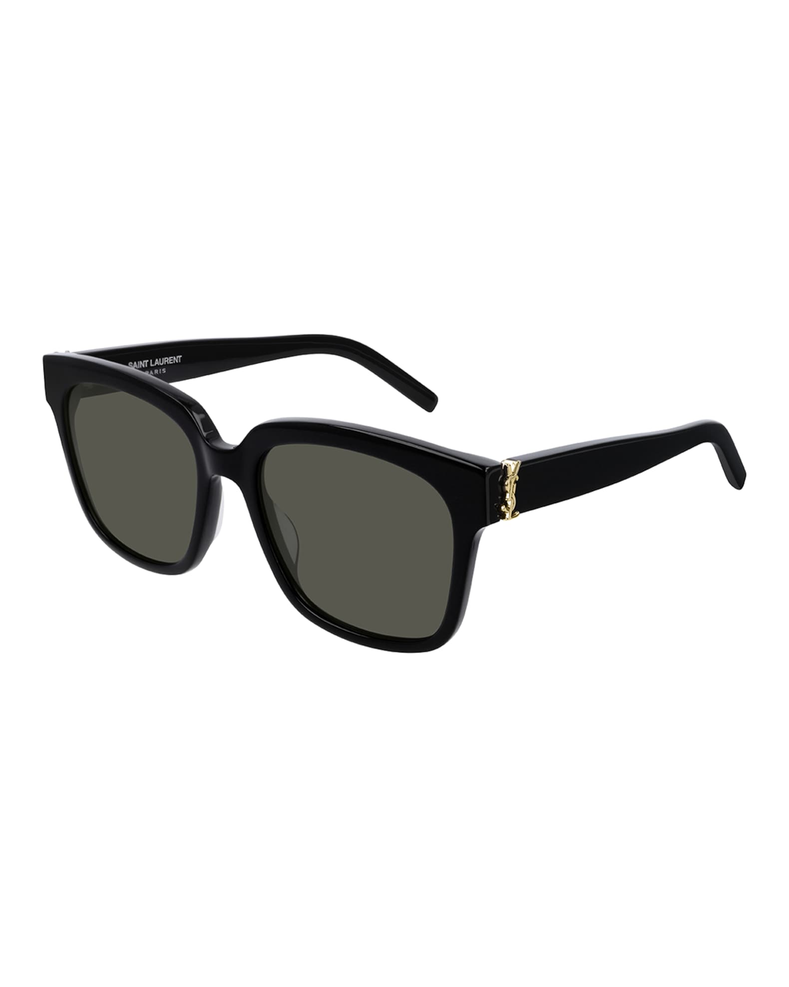 Saint Laurent Square YSL Acetate Sunglasses | Neiman Marcus
