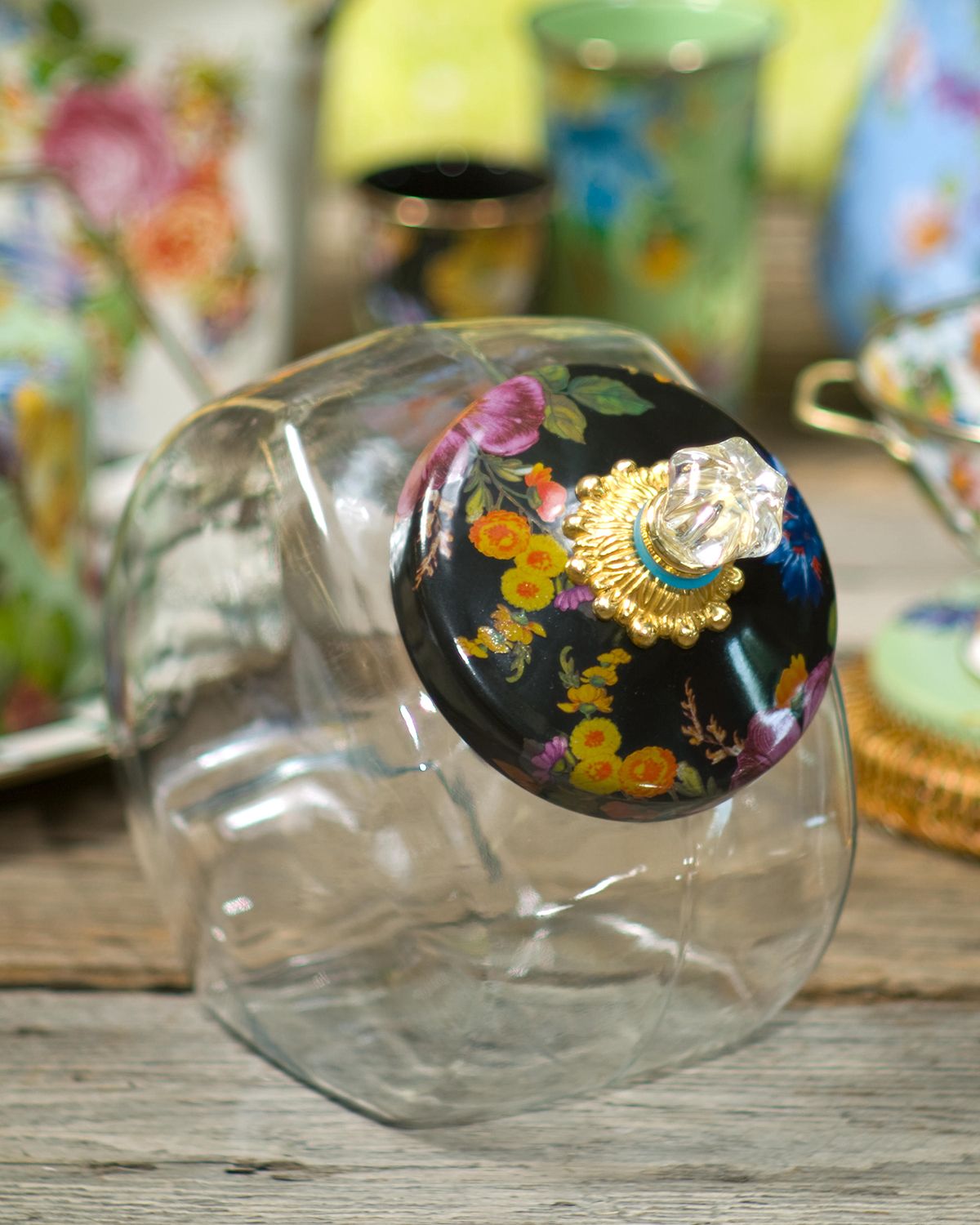 MacKenzie-Childs Flower Market Cookie Jar