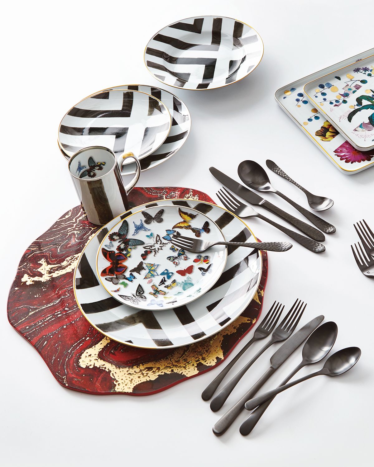 Christian LaCroix X Vista Alegre Sol y Sombra Dessert Plate