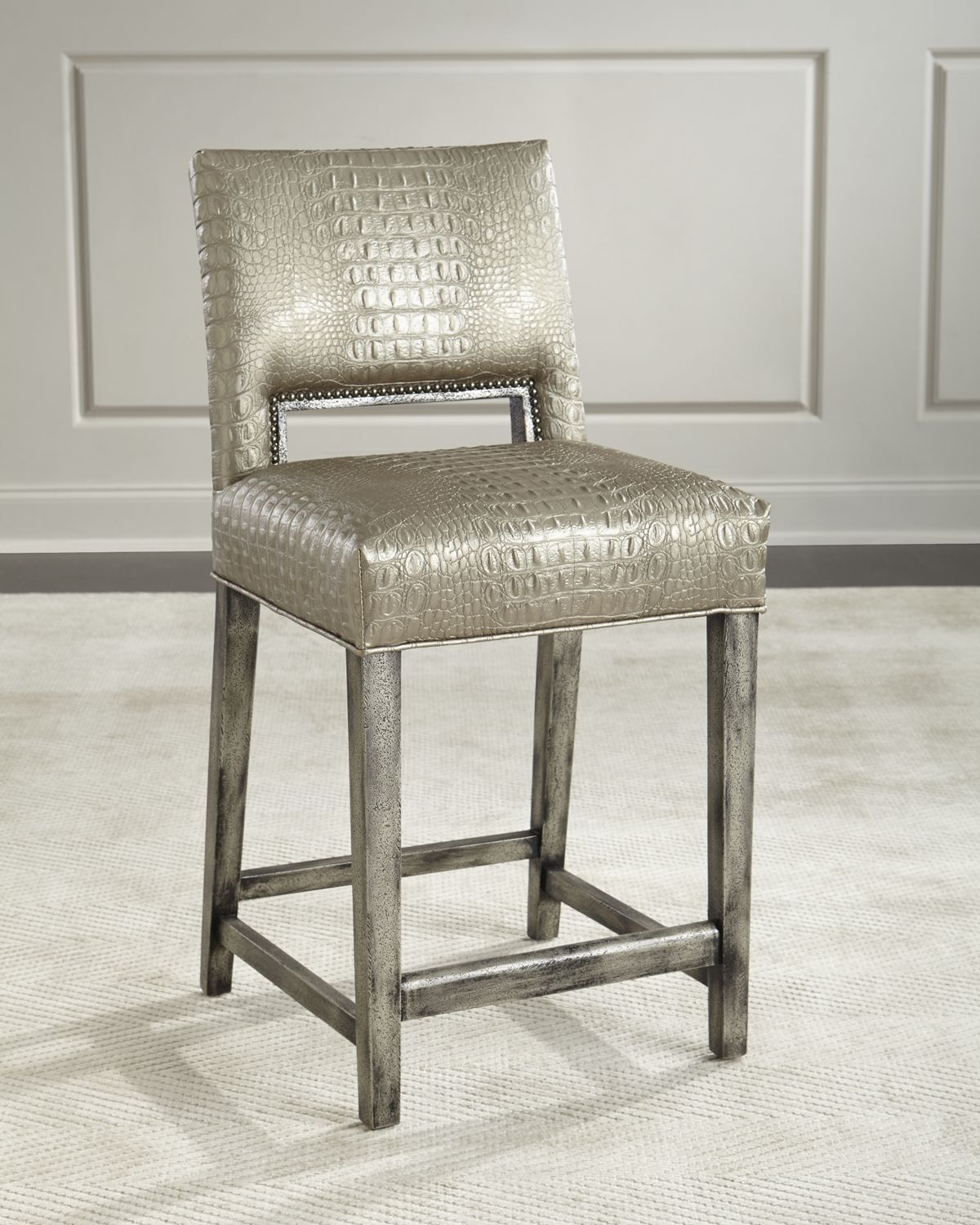 Old Hickory Tannery Valerian Counter Stool, 26" | Thumbnail 5 Old Hickory Tannery Valerian Counter Stool, 26" | Thumbnail 5