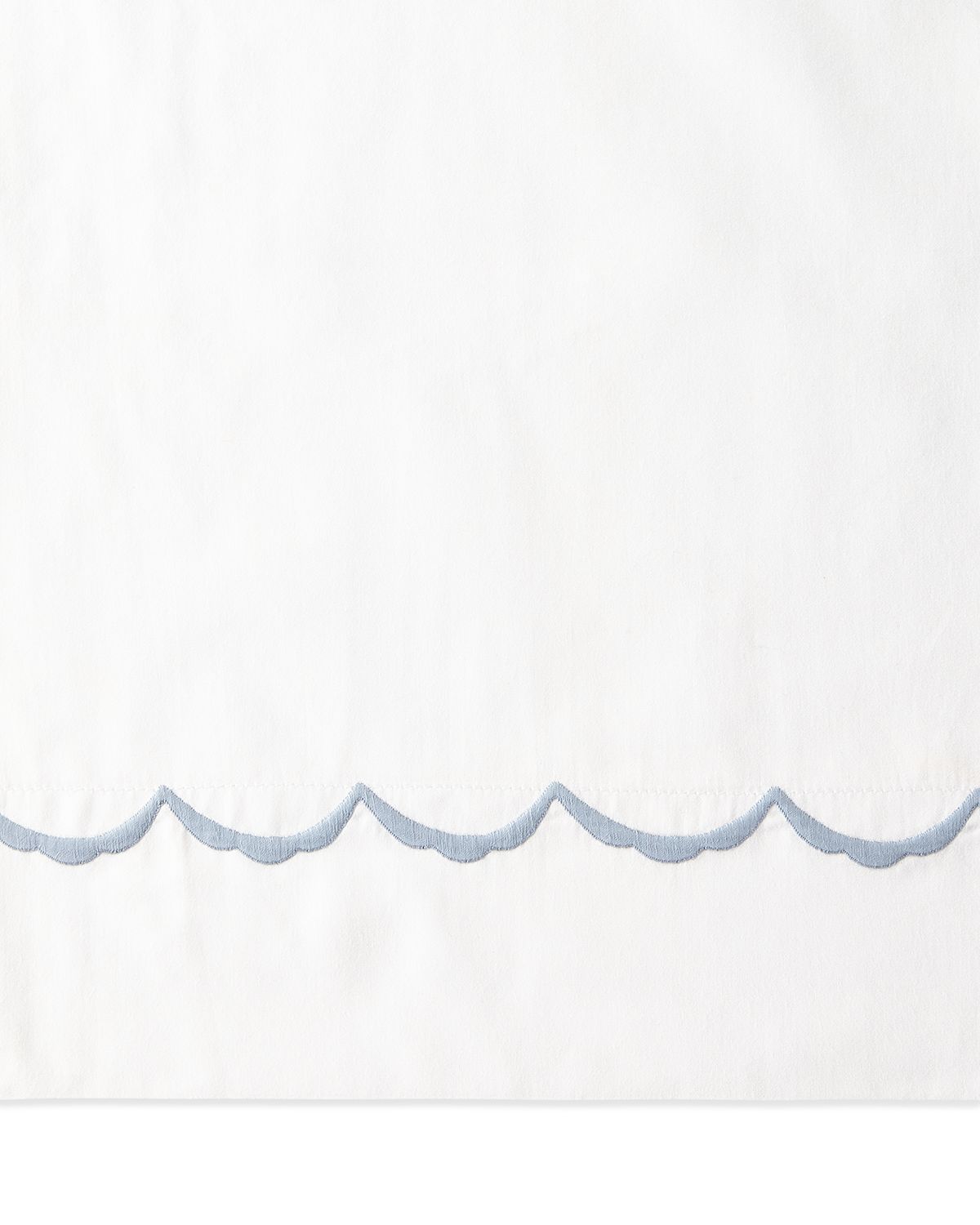 Matouk Scallop Embroidered 350 Thread Count Flat Sheet