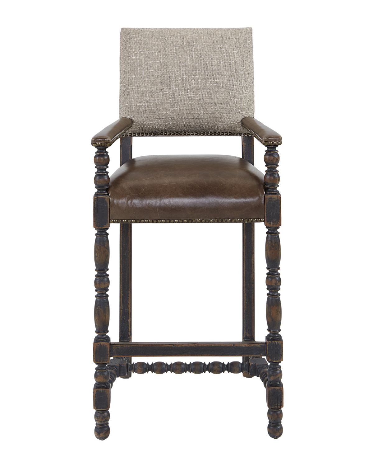 Hooker Furniture Casella Leather Bar Stool, 31"